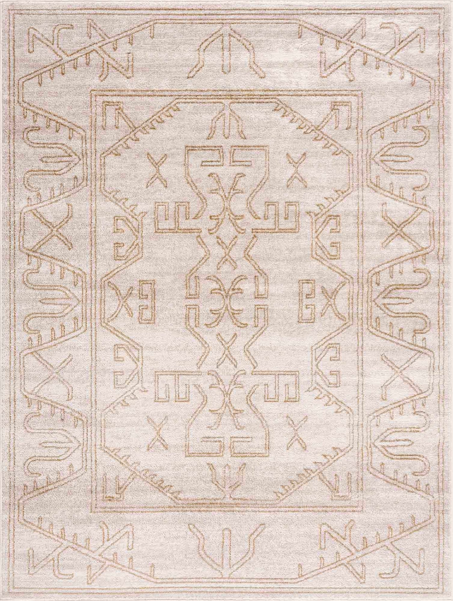Divya Cream & Gold Area Rug - Limited Edition - Boutique Rugs