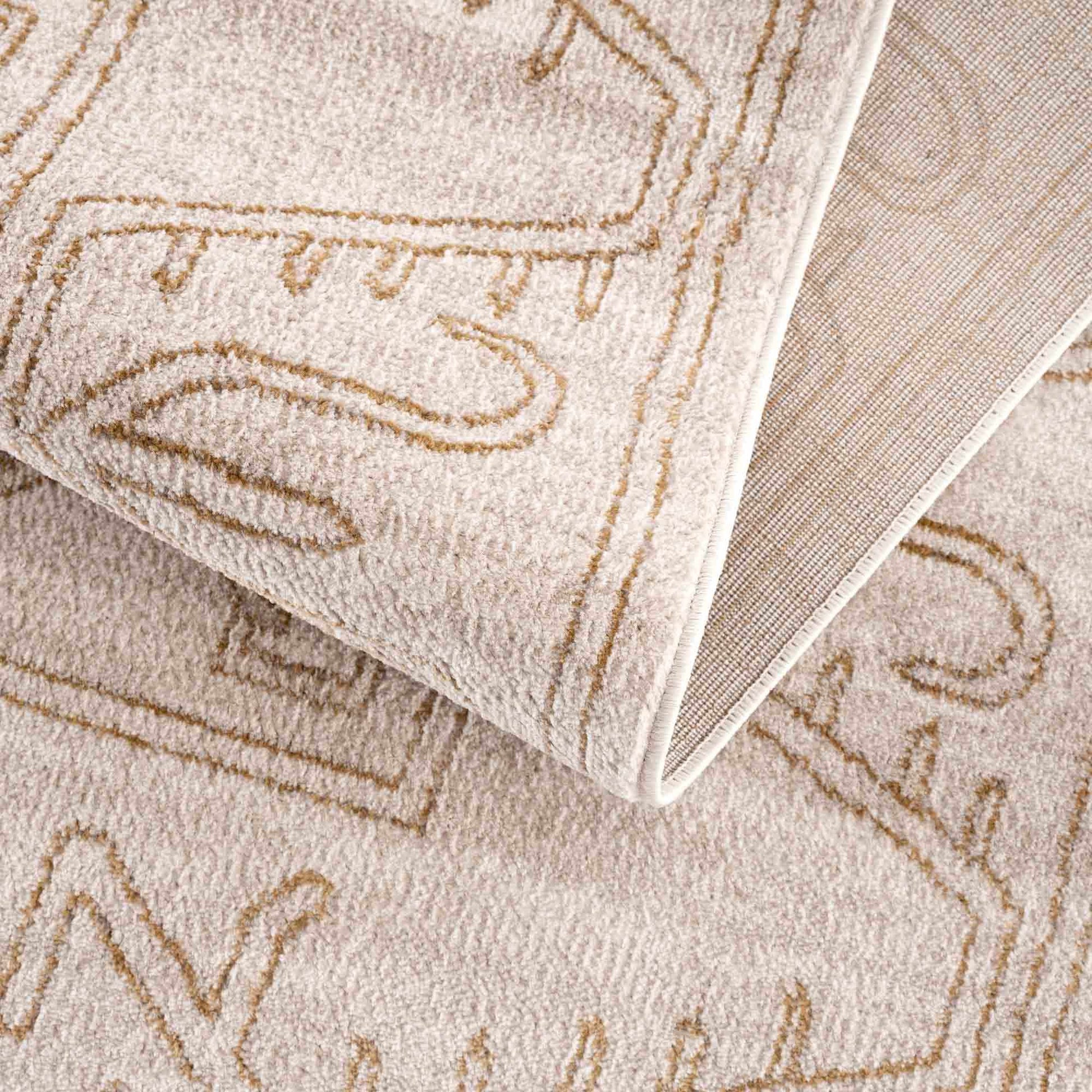 Divya Cream & Gold Area Rug - Limited Edition - Boutique Rugs