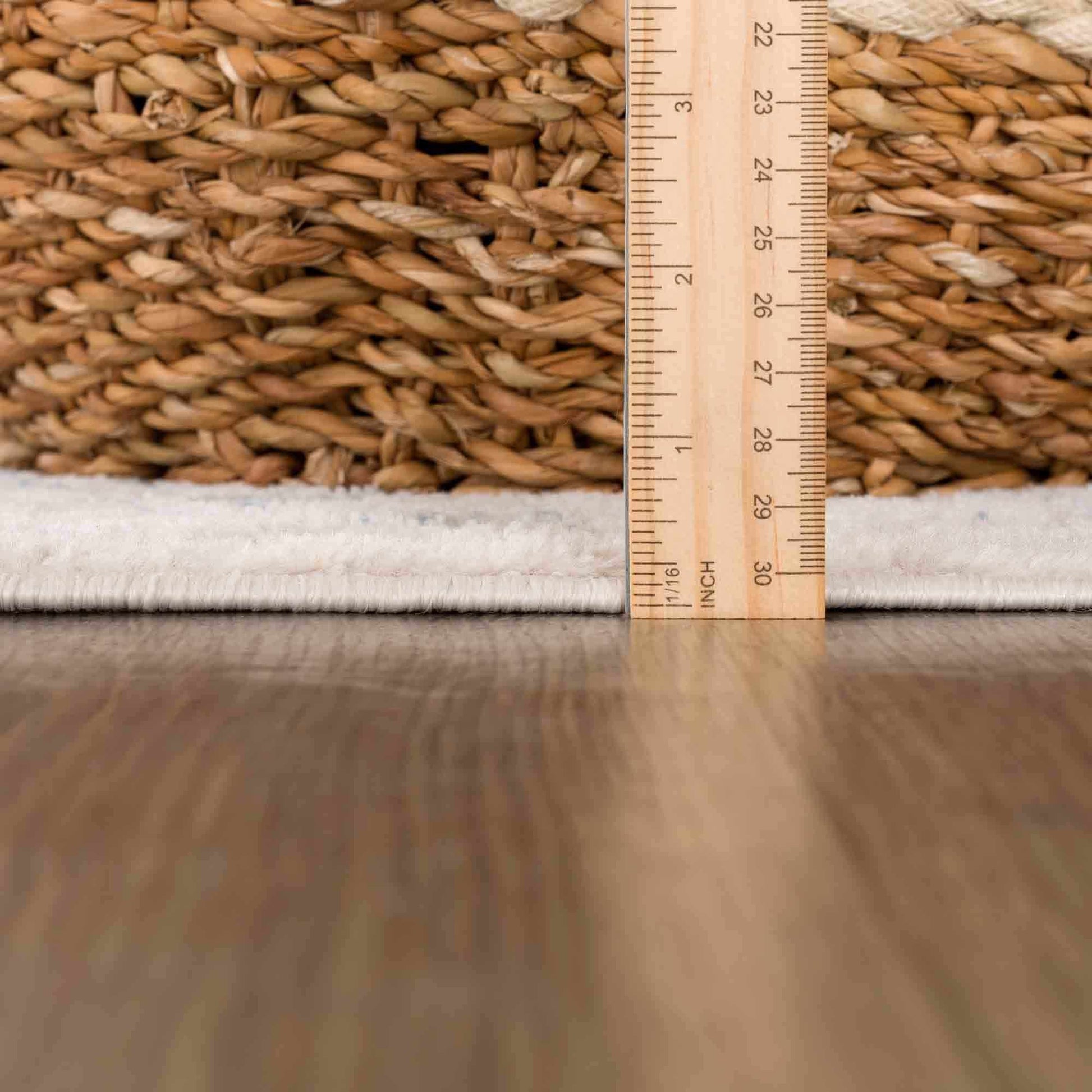 Divya Cream & Silver Blue Area Rug - Limited Edition - Boutique Rugs