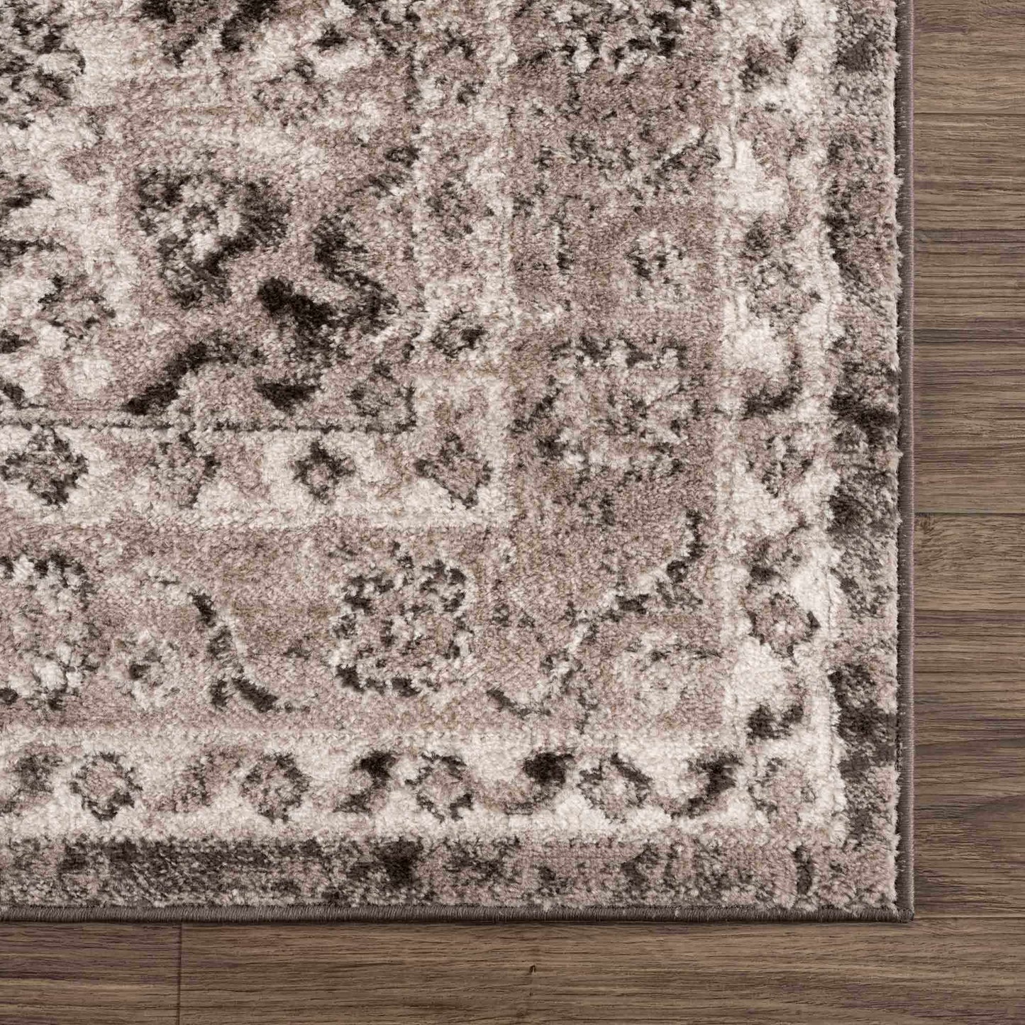 Albie Charcoal & Beige Area Rug - Clearance - Boutique Rugs