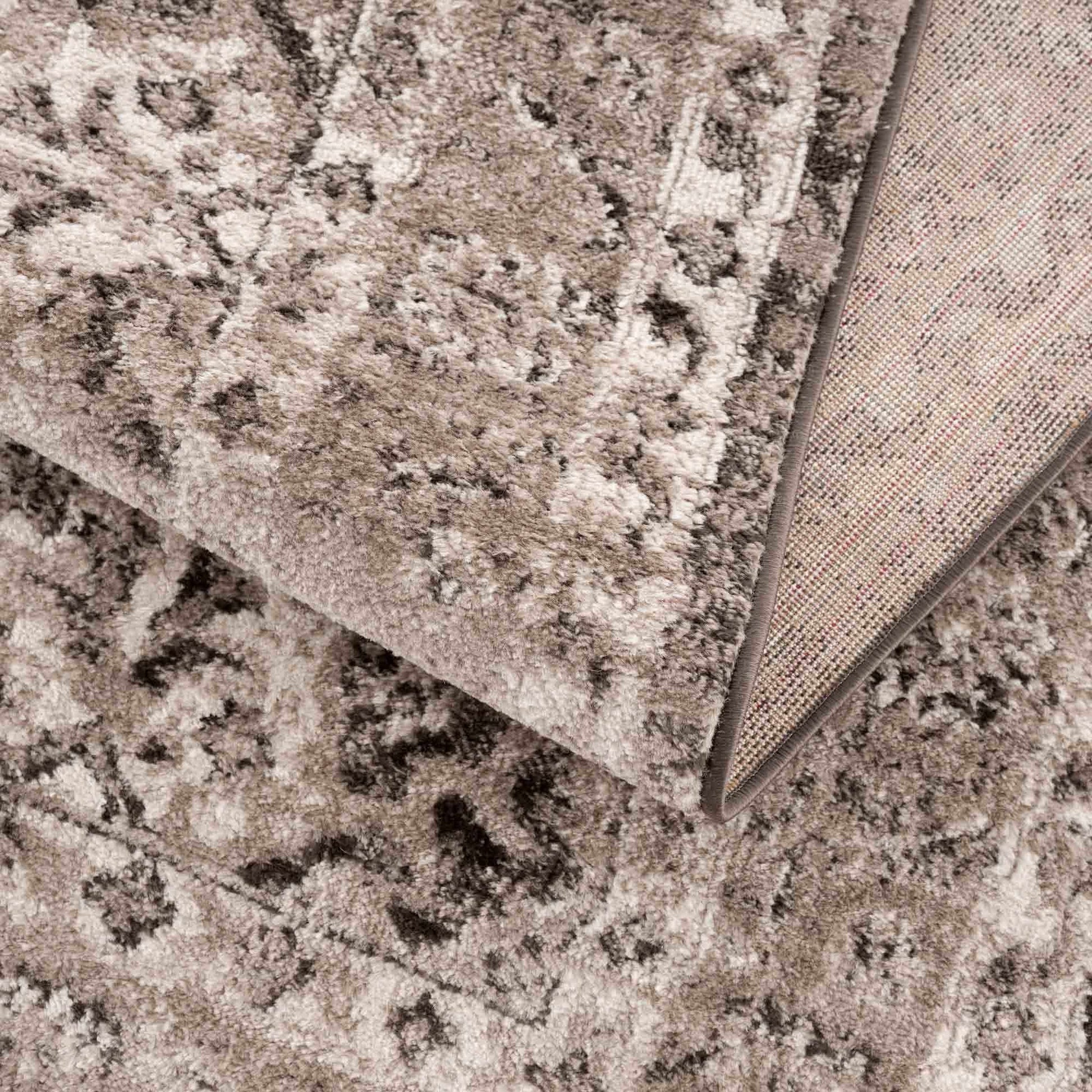 Albie Charcoal & Beige Area Rug - Clearance - Boutique Rugs