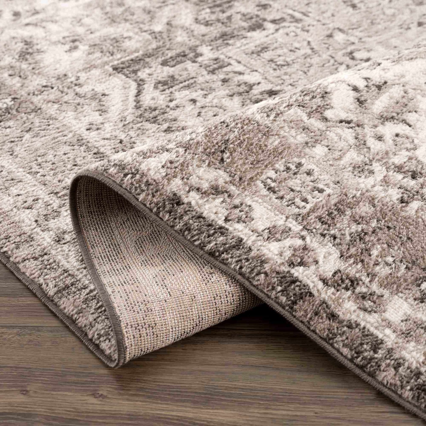Albie Charcoal & Beige Area Rug - Clearance - Boutique Rugs