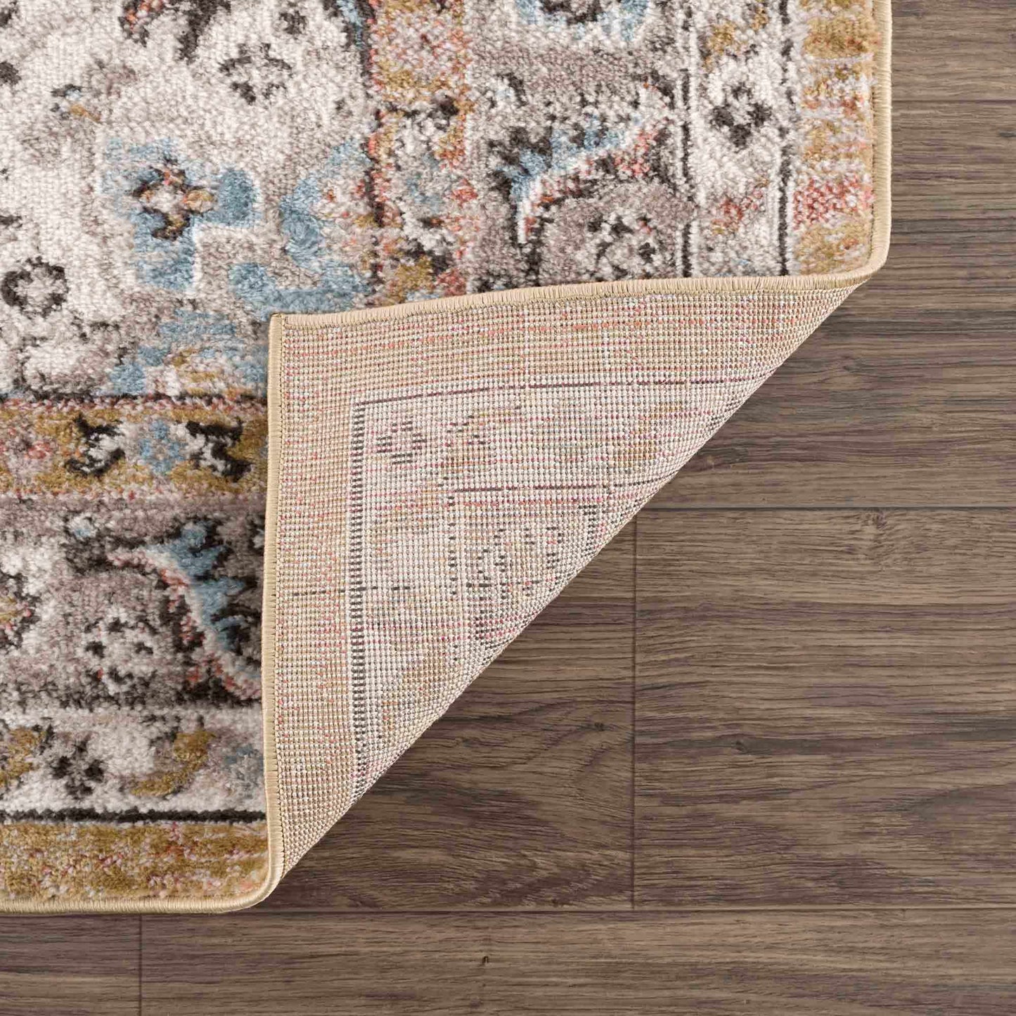 Albie Gold & Beige Area Rug - Clearance - Boutique Rugs