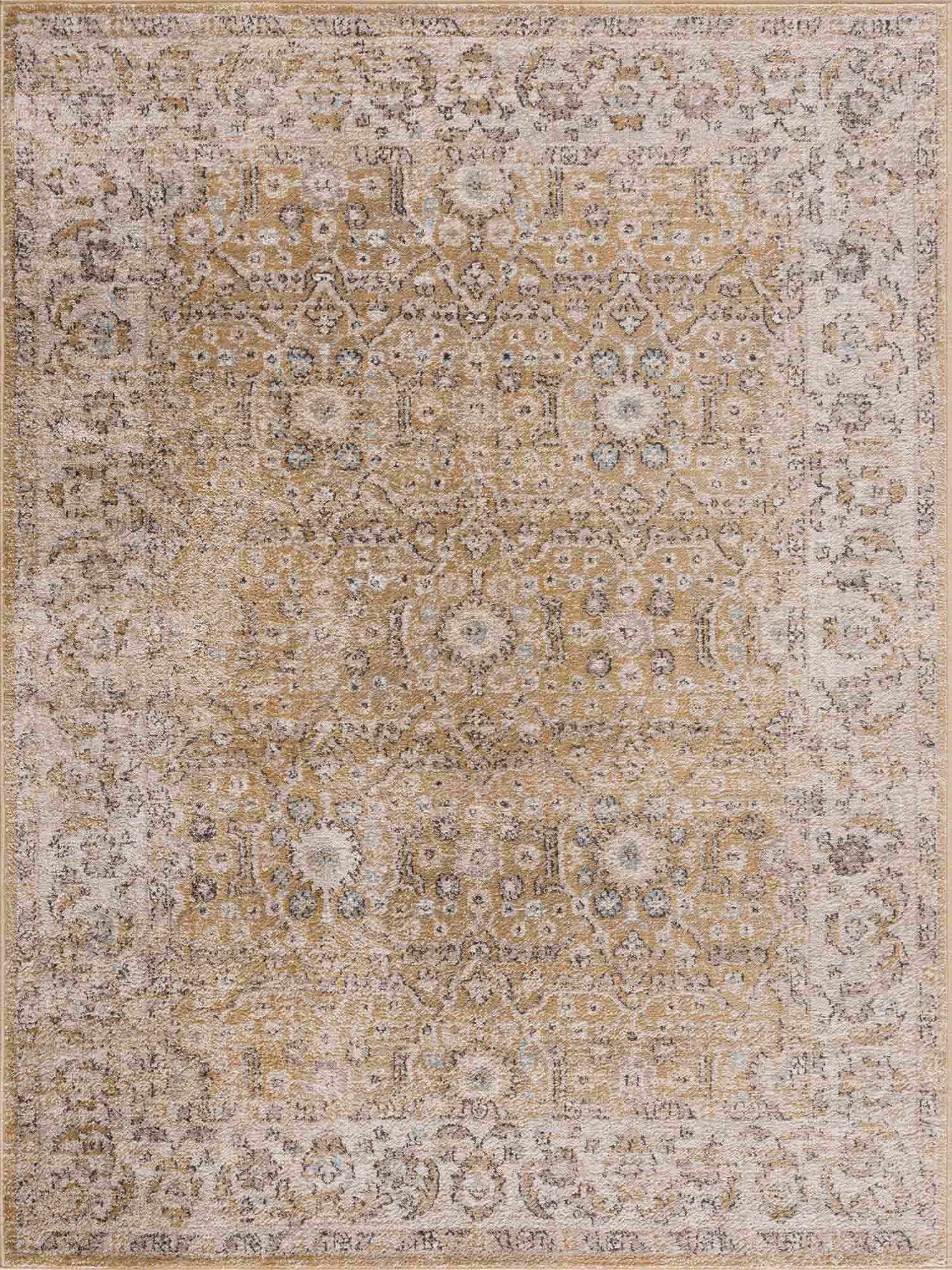 Anana Gold & Beige Area Rug - Clearance - Boutique Rugs