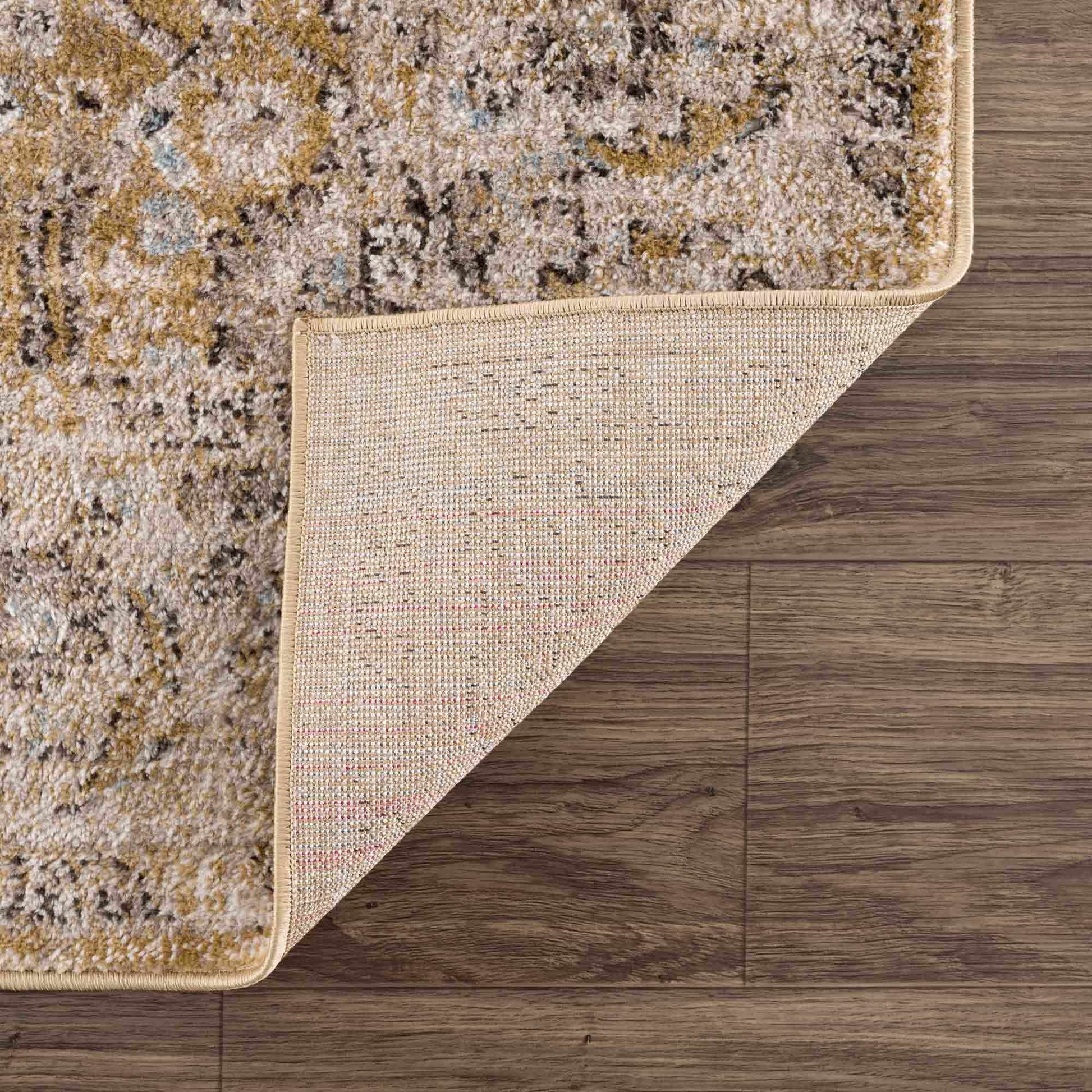 Anana Gold & Beige Area Rug - Clearance - Boutique Rugs