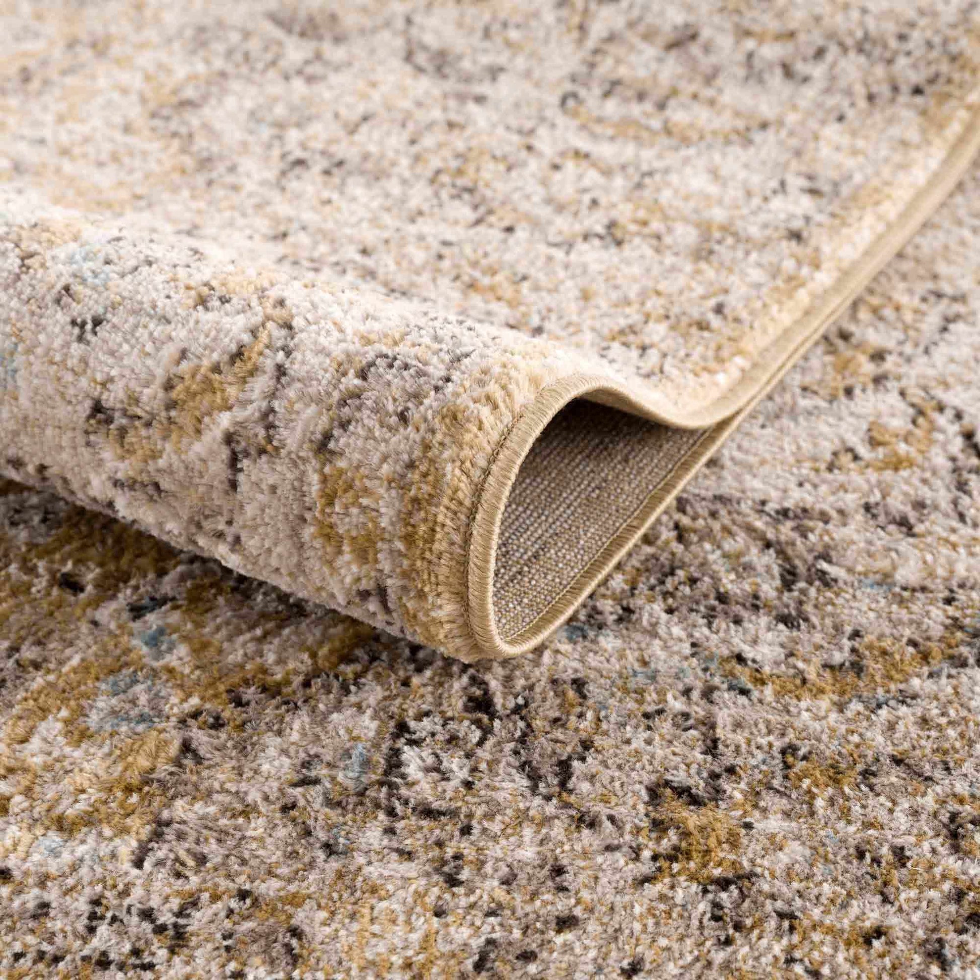 Anana Gold & Beige Area Rug - Clearance - Boutique Rugs