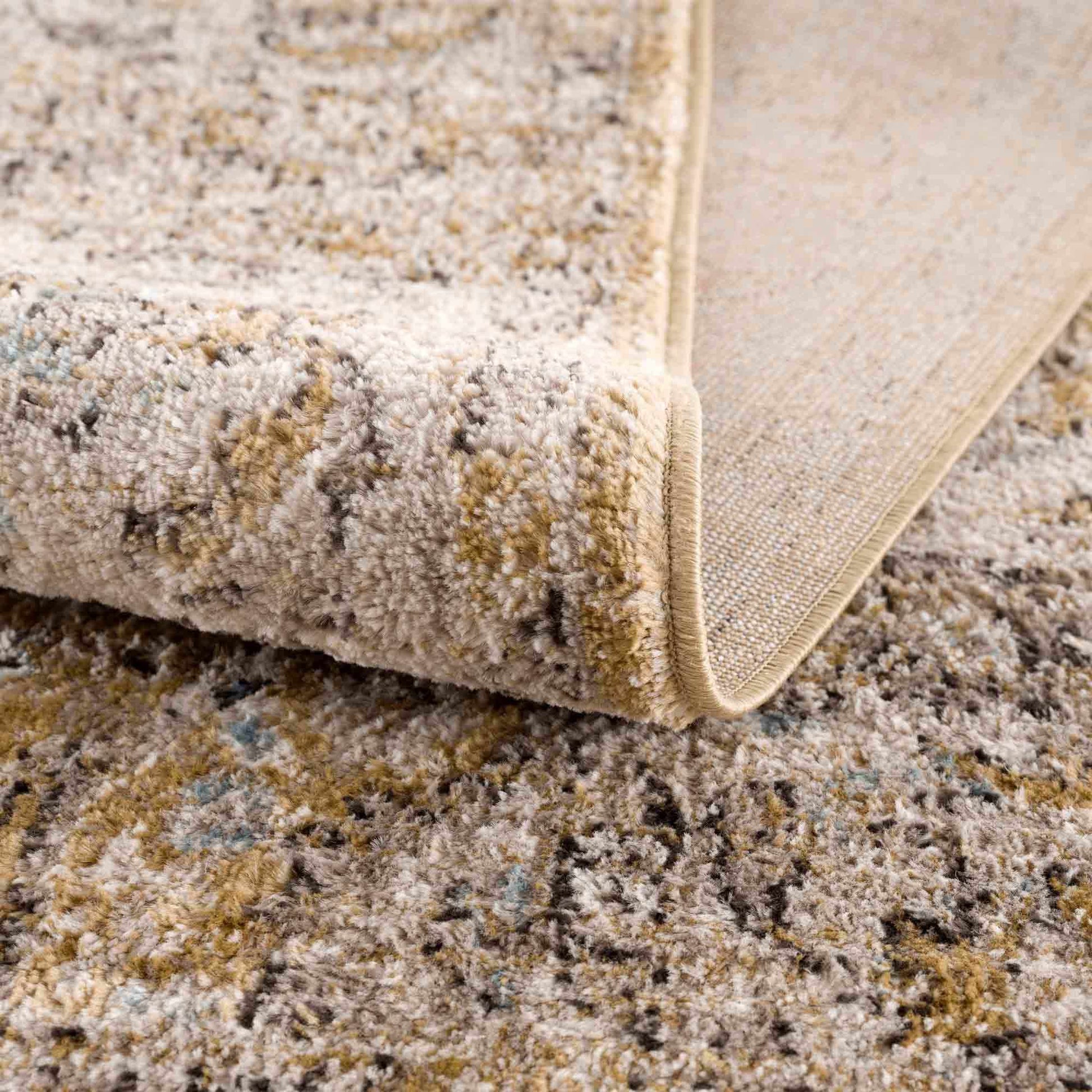Anana Gold & Beige Area Rug - Clearance - Boutique Rugs