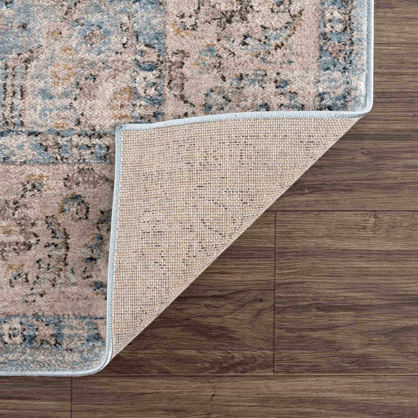 Anana Silver Blue & Beige Area Rug - Clearance