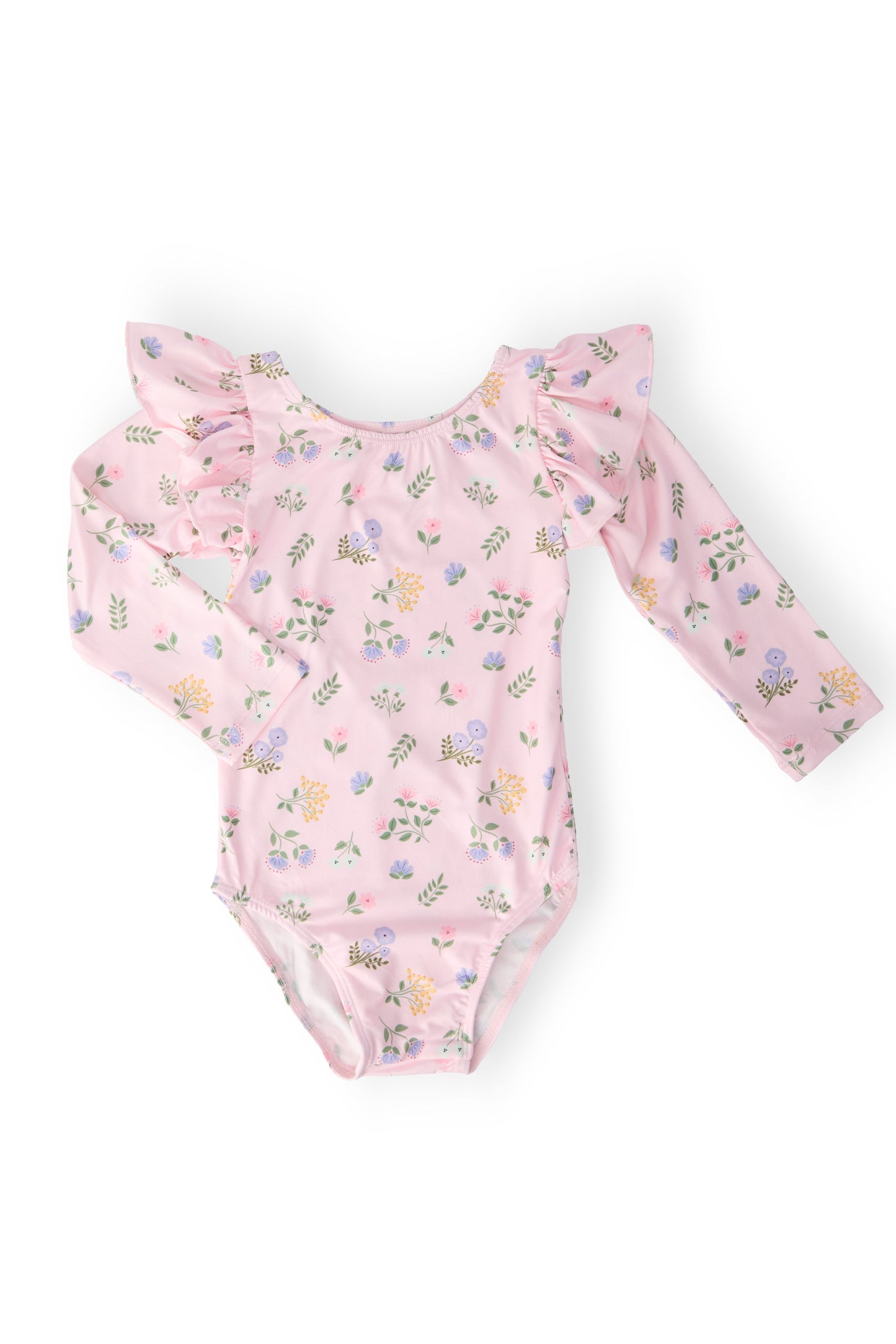 Pastel Petals L/S Flutter Sleeve Leotard - Mila & Rose ®