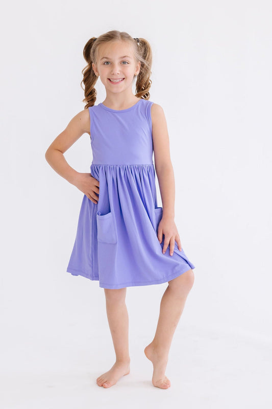 Periwinkle Pocket Tank Twirl Dress - Mila & Rose ®