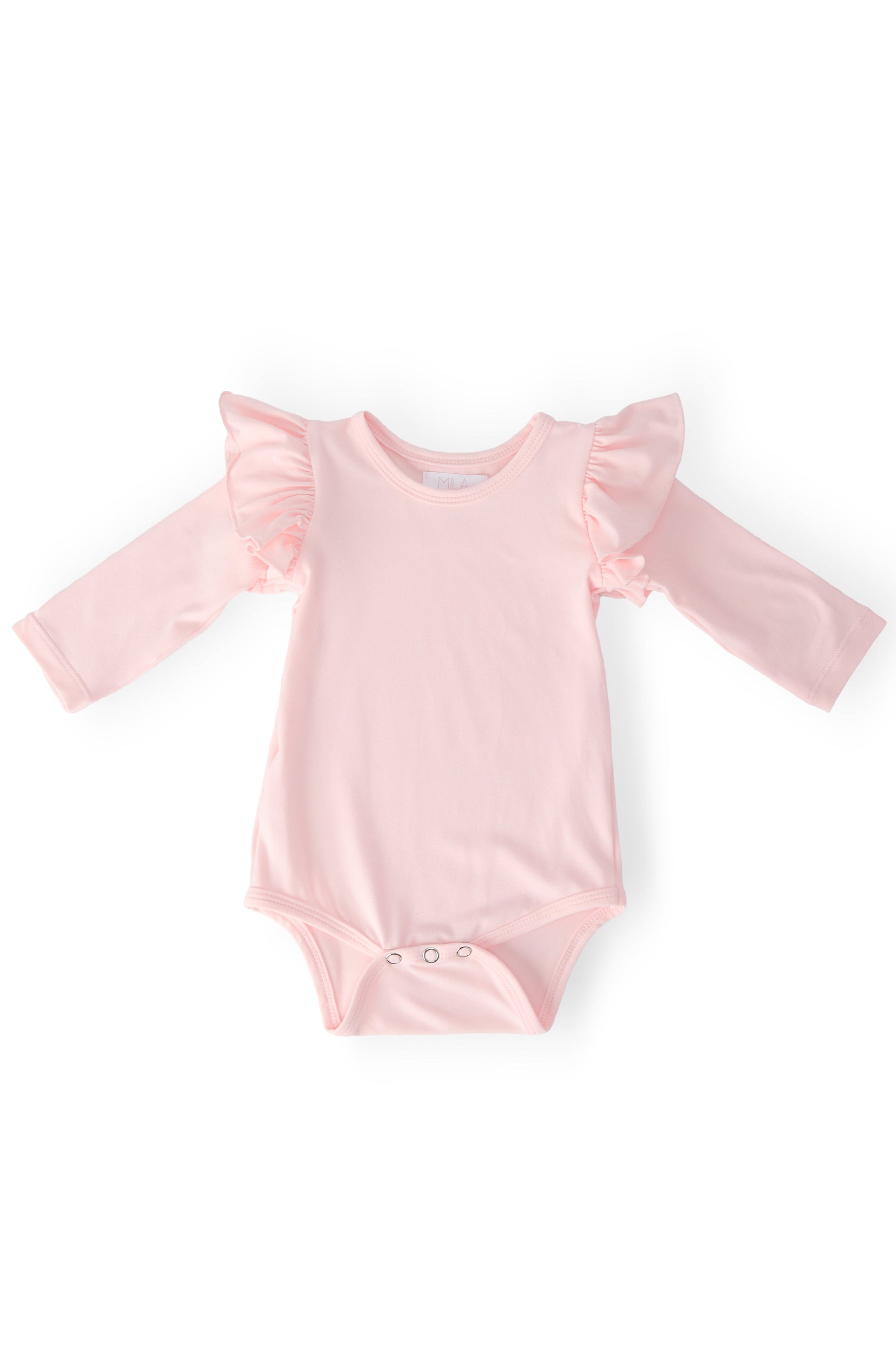 Petal Pink L/S Flutter Bodysuit - Mila & Rose ®
