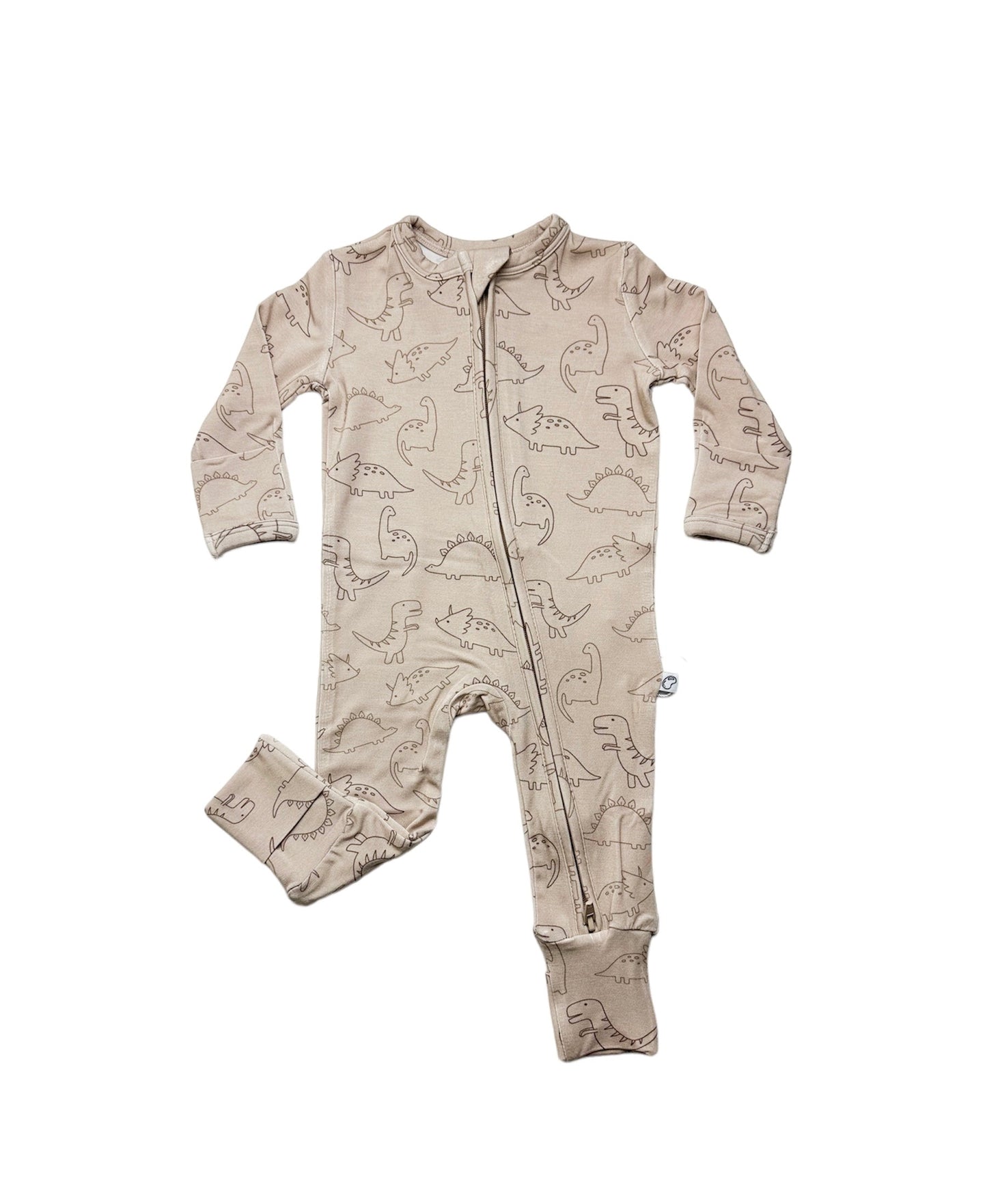 Dinosaur | Bamboo Zip Romper