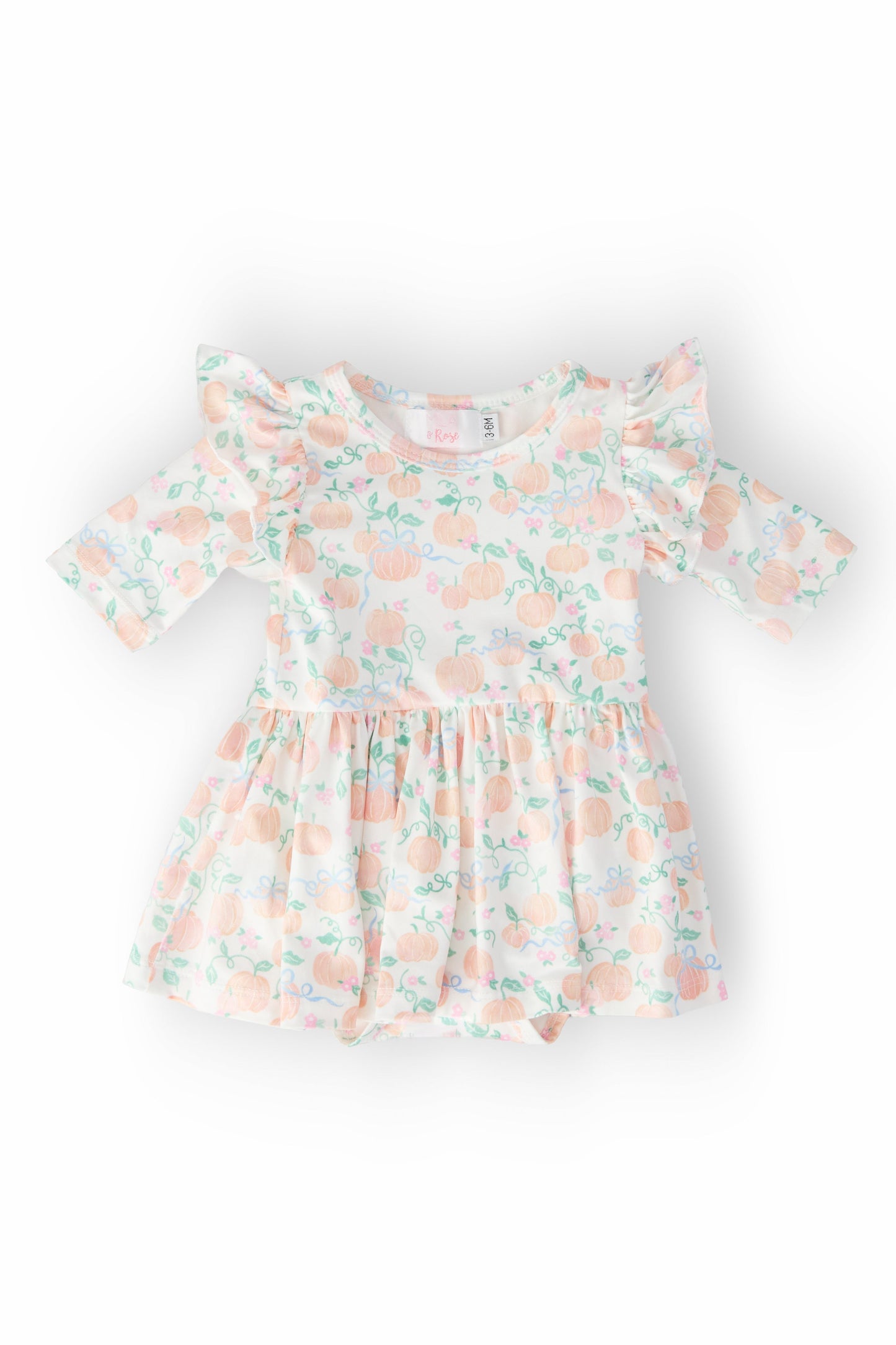 Pretty Pumpkins Fall Twirl Flutter Bodysuit - Mila & Rose ®
