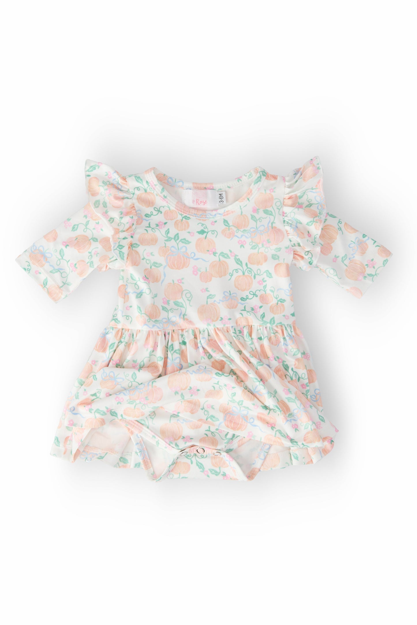 Pretty Pumpkins Fall Twirl Flutter Bodysuit - Mila & Rose ®