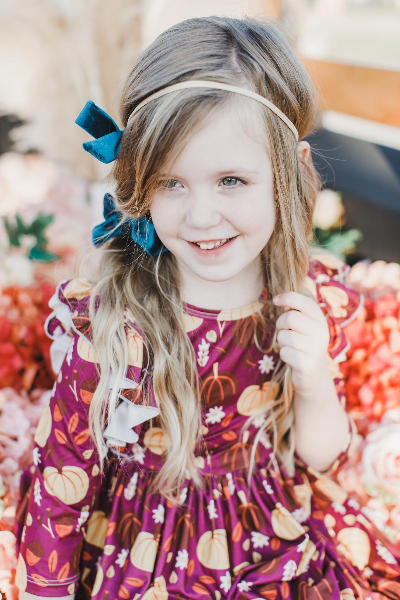 Pumpkin Patch Fall Ruffle Twirl Dress - Mila & Rose ®