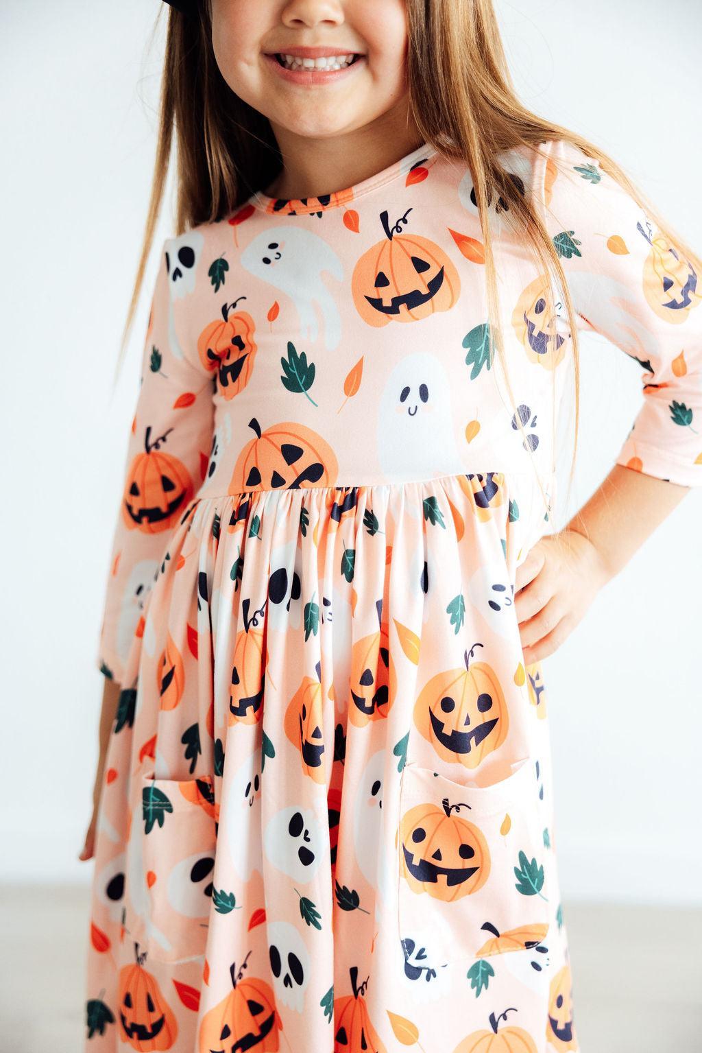 Halloween Pumpkin Twirl Dress - Mila & Rose ®