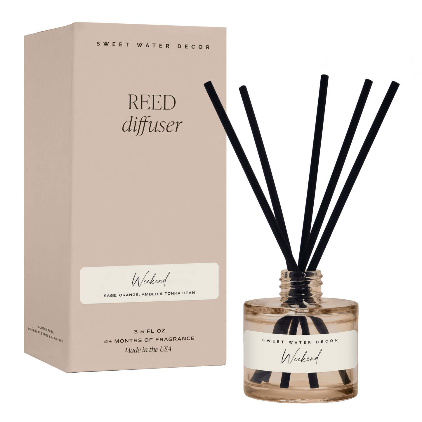 Weekend Tinted Glass Jar Reed Diffuser