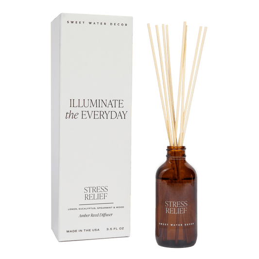 Diffuseur de roseaux ambrés anti-stress 