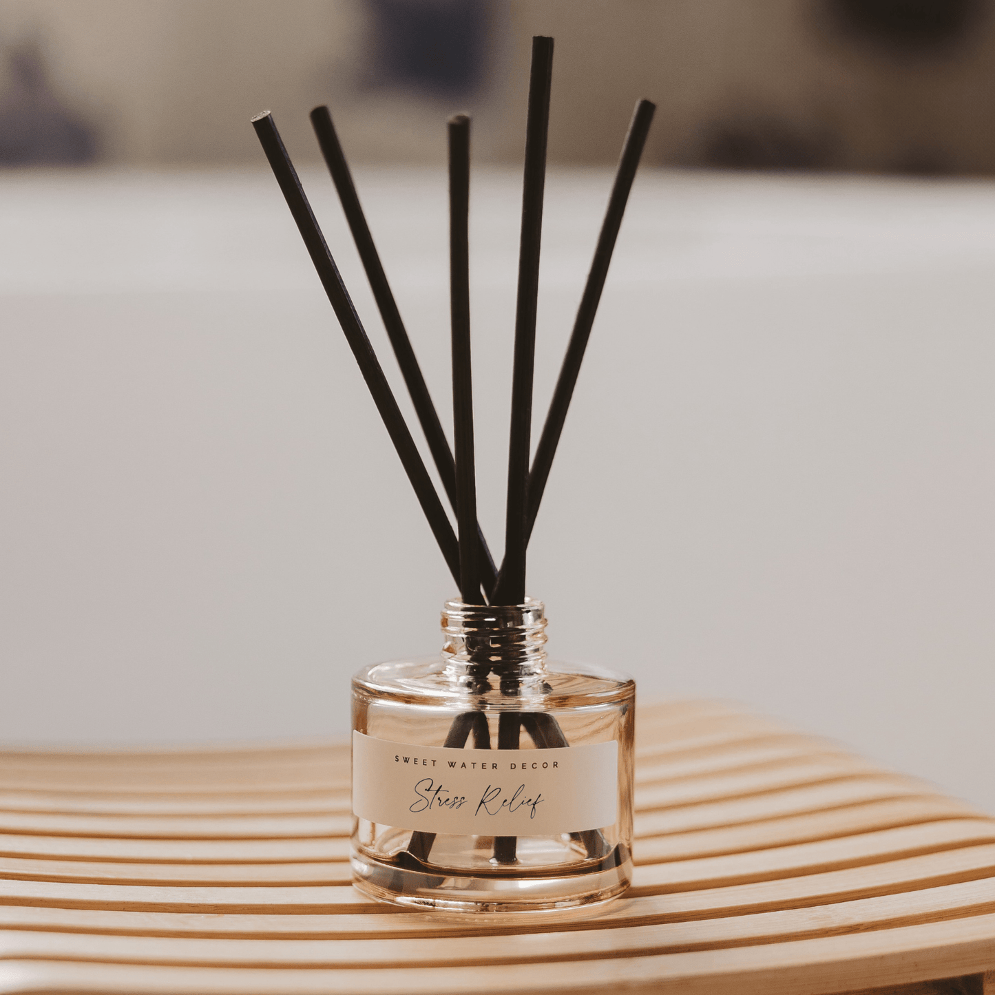 Stress Relief Tinted Glass Jar Reed Diffuser