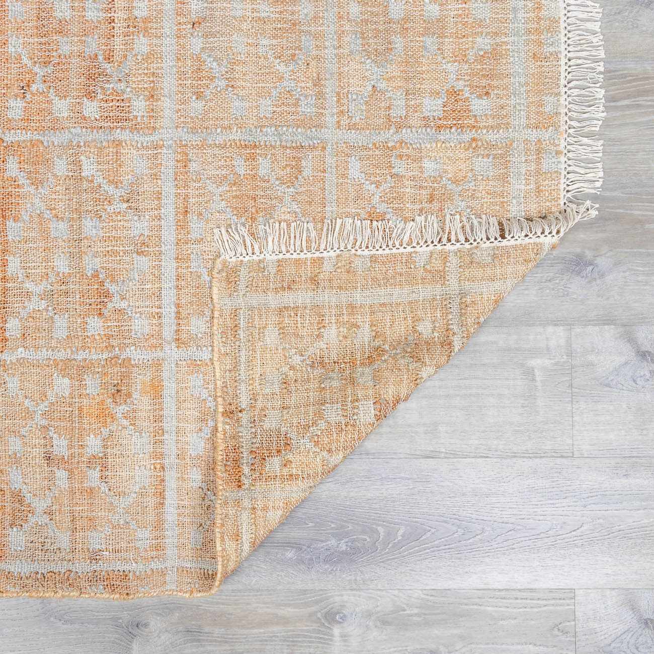 Tan Neutral Fringed Jute Area Rug - Boutique Rugs
