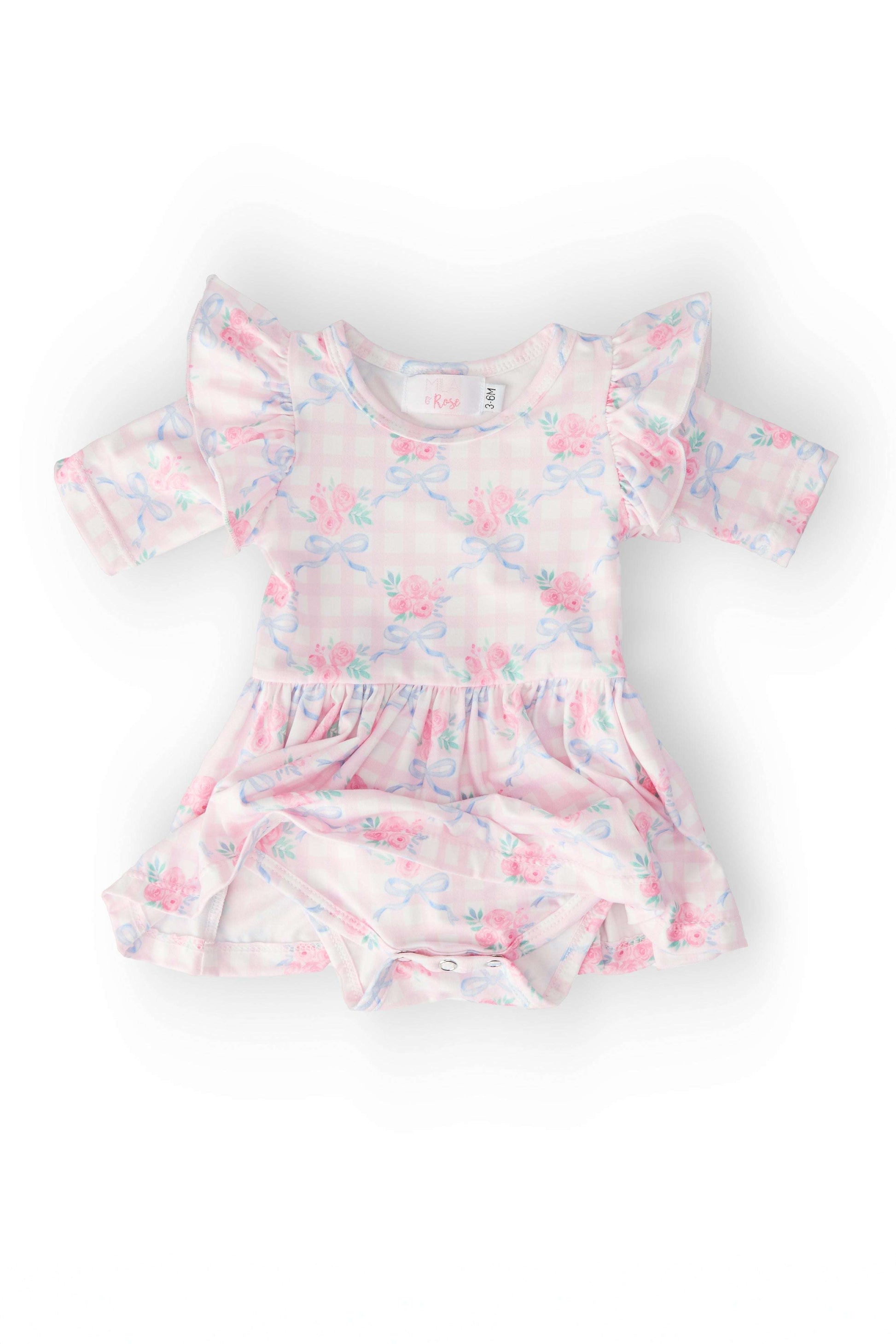 Ribbons & Roses Twirl Bodysuit Baby Outfit - Mila & Rose ®