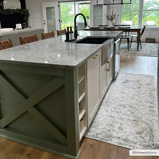 Rudo Cream Washable Area Rug - 2’7’’ x 7’3’’ Runner - Boutique Rugs