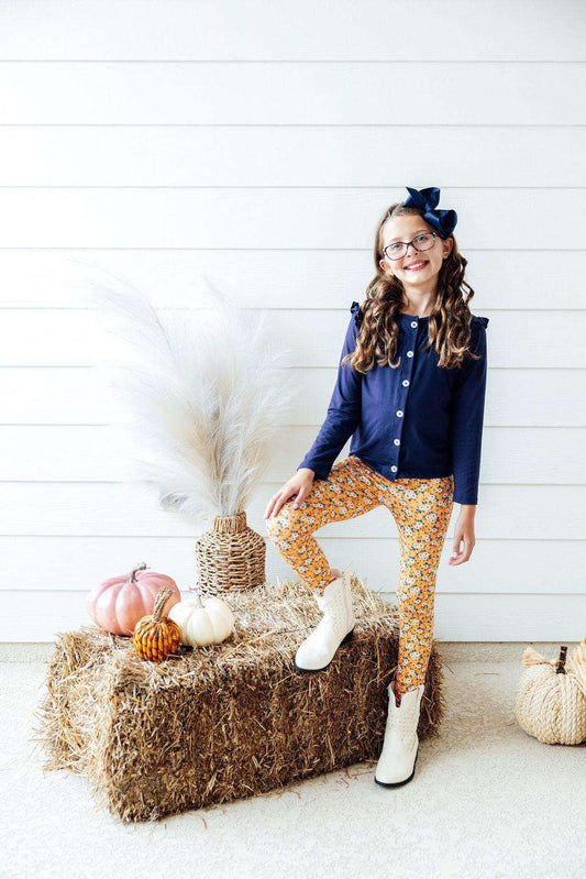 Fall Floral Leggings - Mila & Rose ®