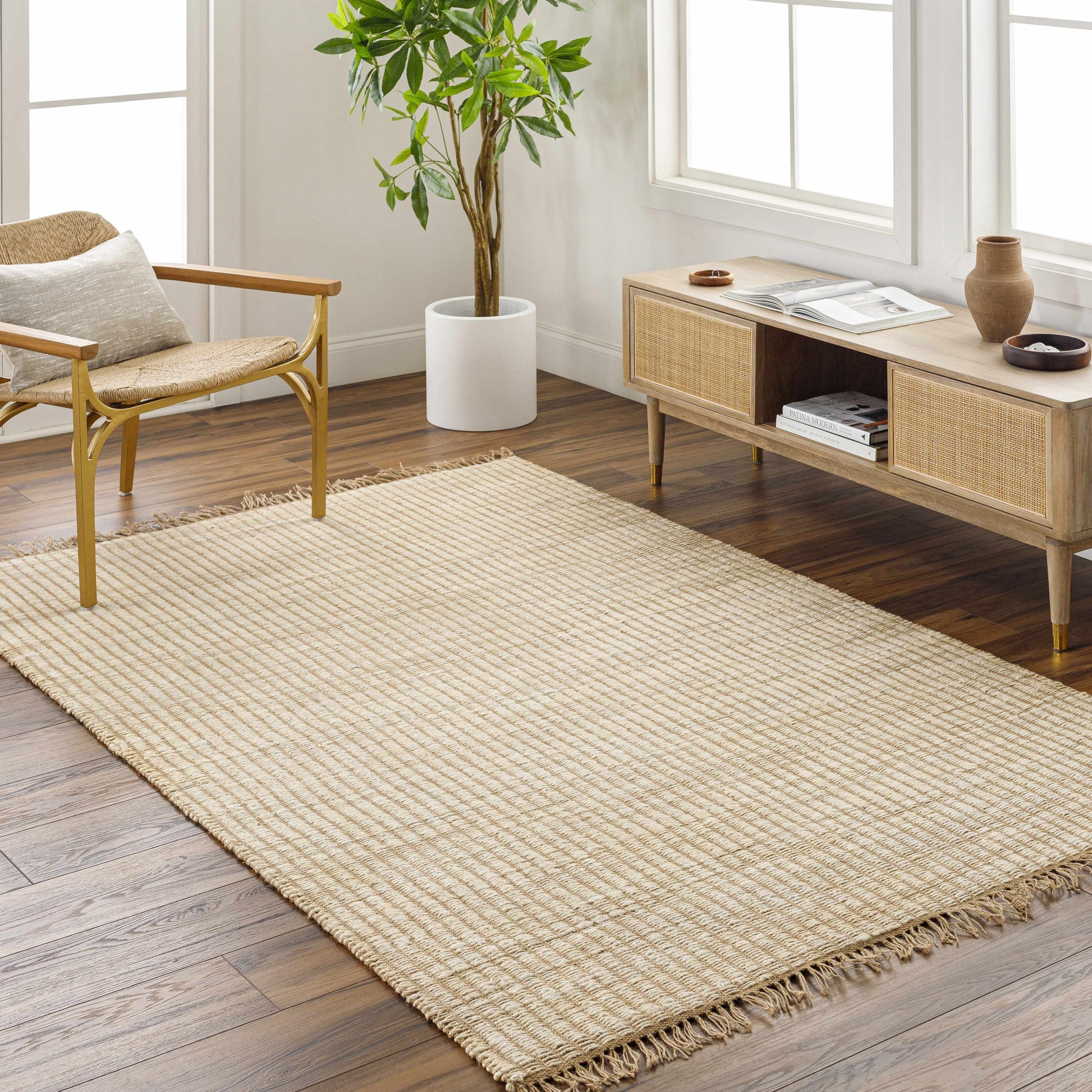 Beige Jute Area Rug - Boutique Rugs