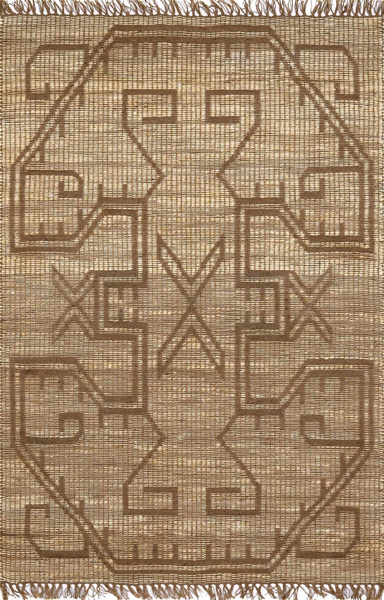 Tribal Brown Jute Rug - Boutique Rugs
