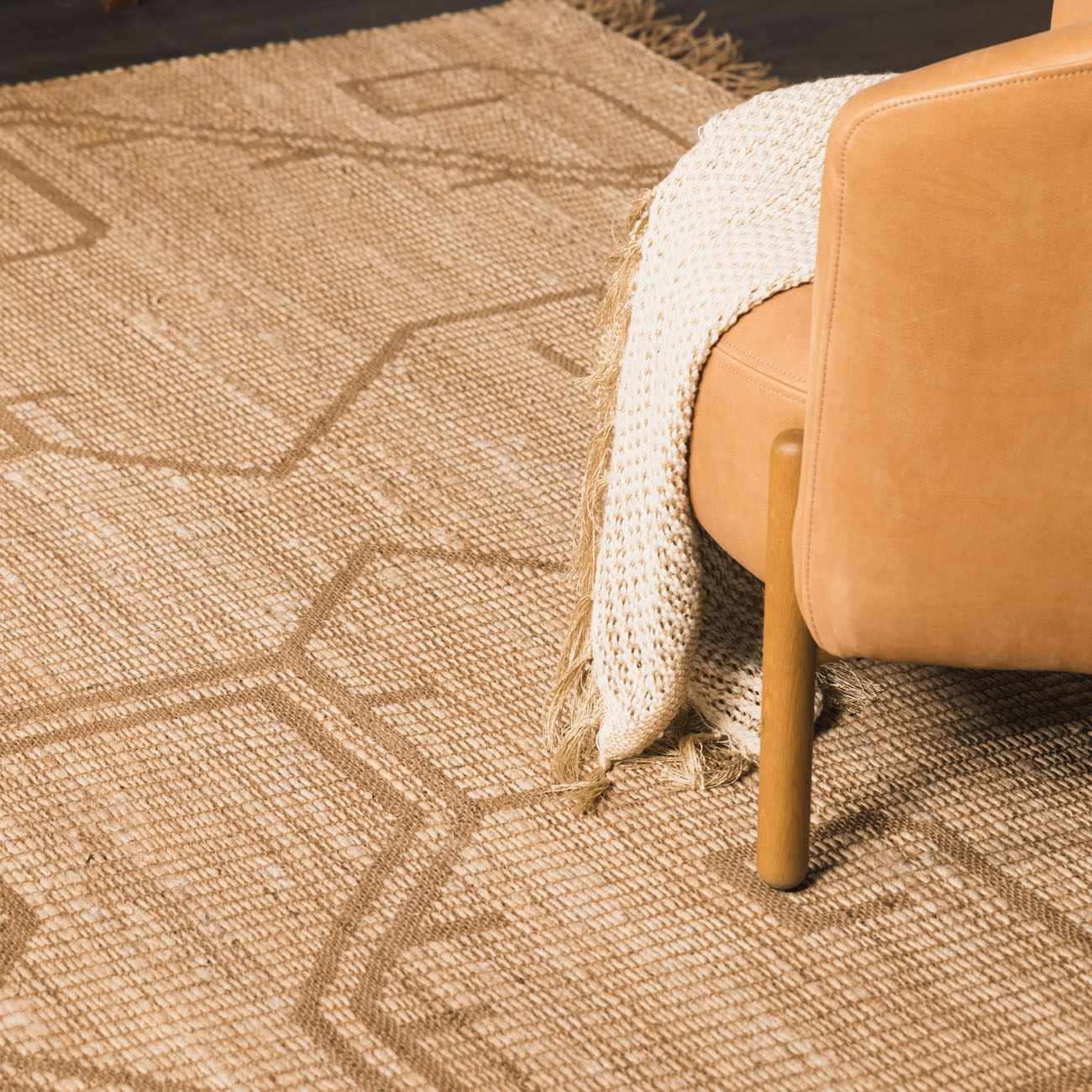 Tribal Brown Jute Rug - Boutique Rugs