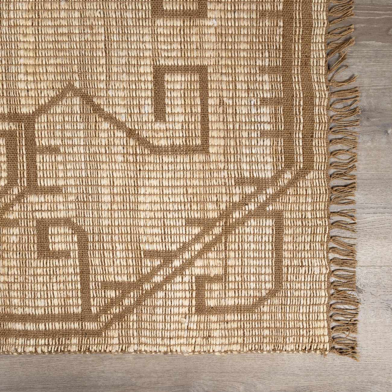 Tribal Brown Jute Rug - Boutique Rugs