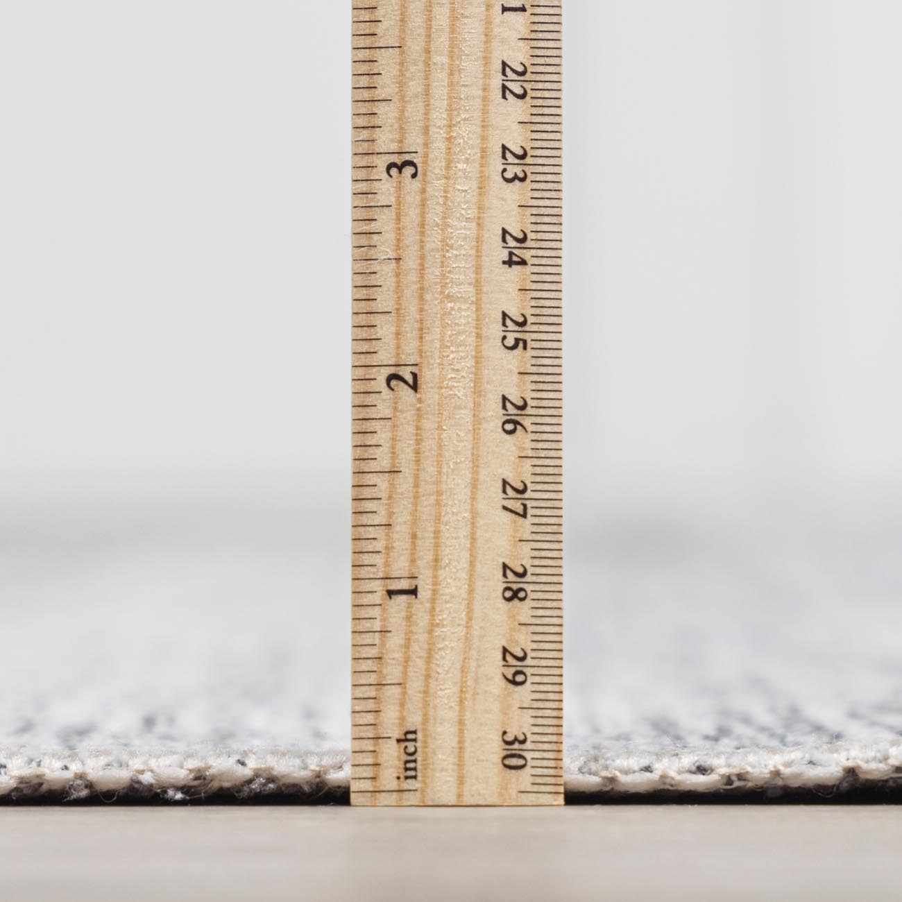 Barny Cream & Gray Washable Rug