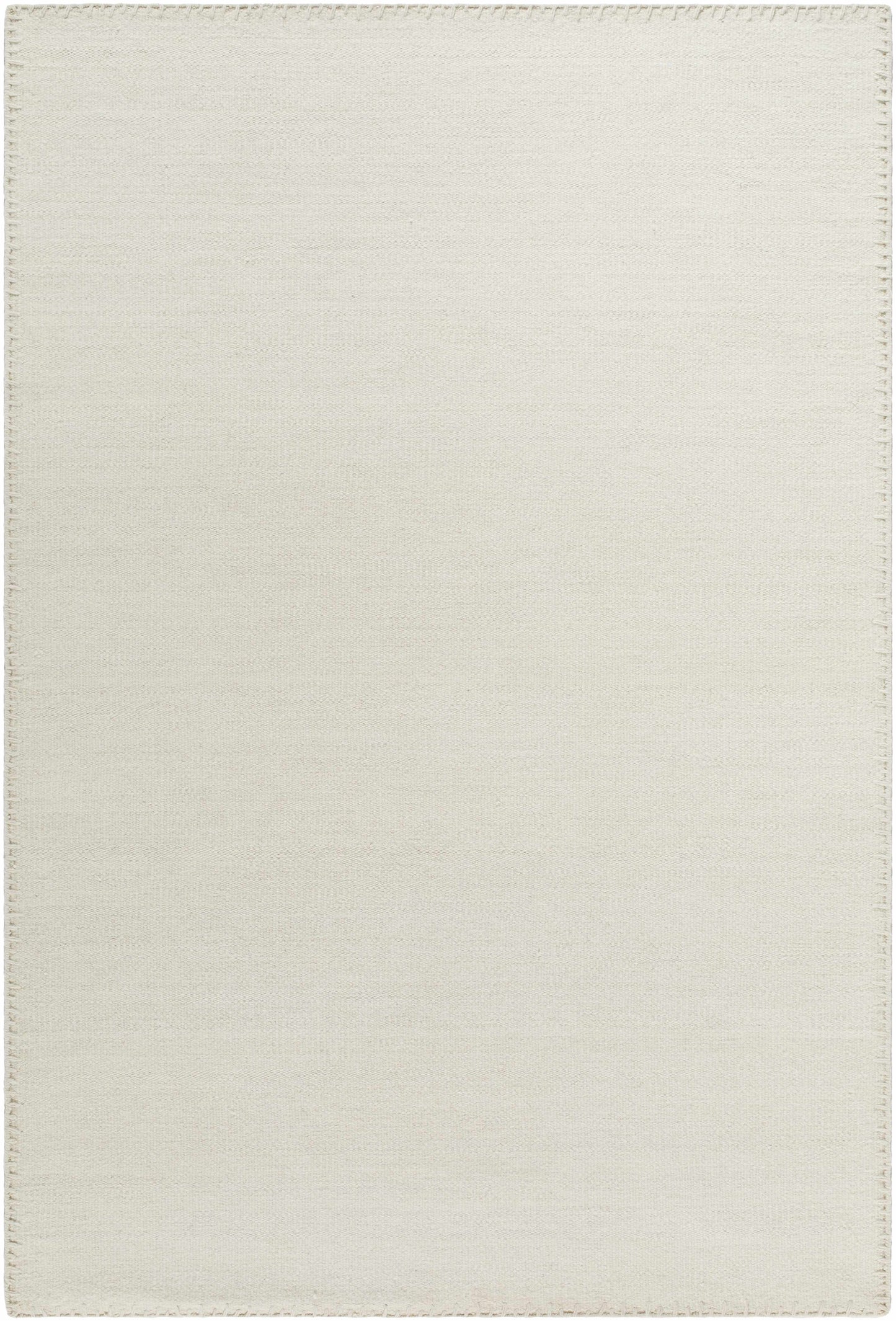 Ivory Neutral Wool Area Rug - 6’ x 9’ Rectangle - Boutique Rugs