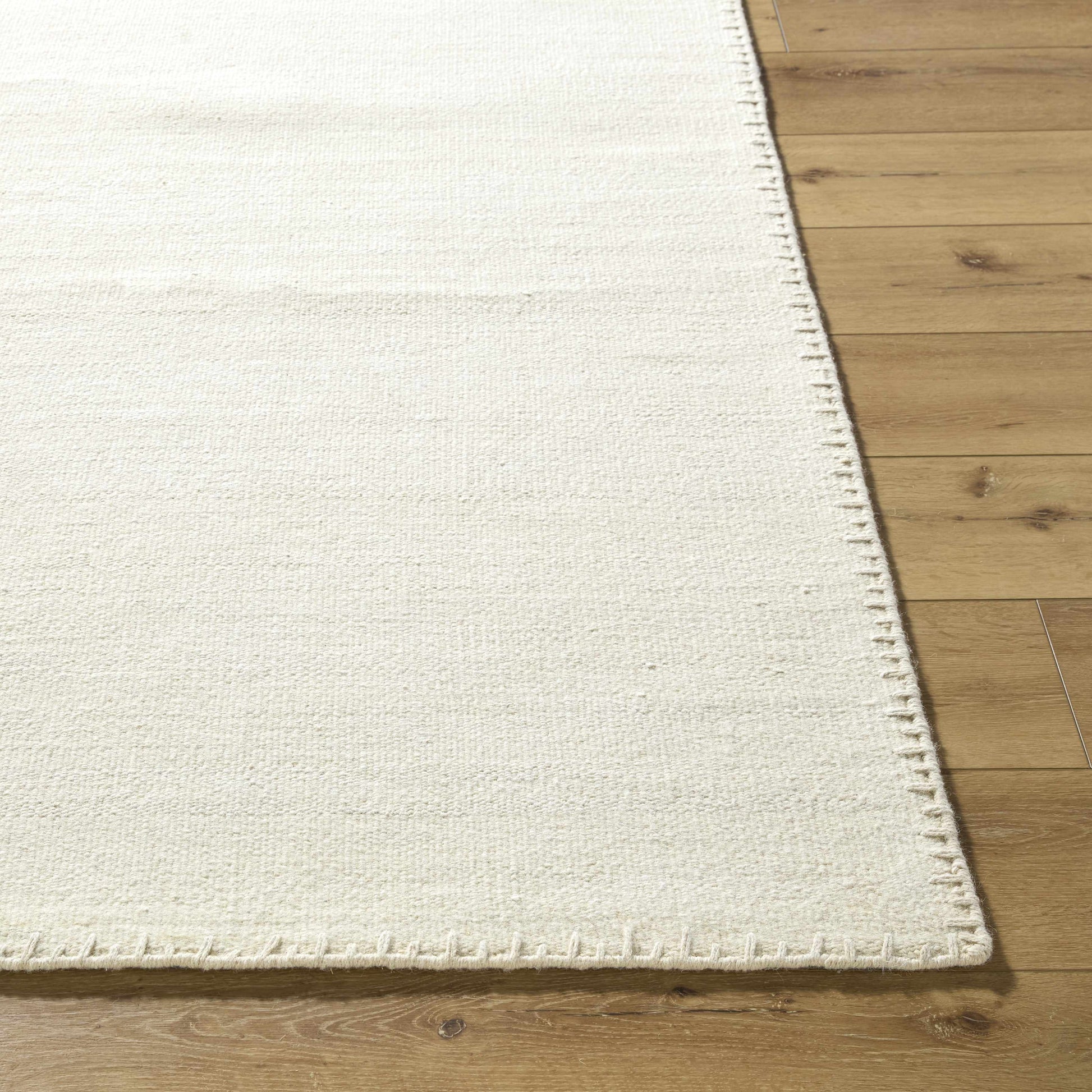 Ivory Neutral Wool Area Rug - Boutique Rugs