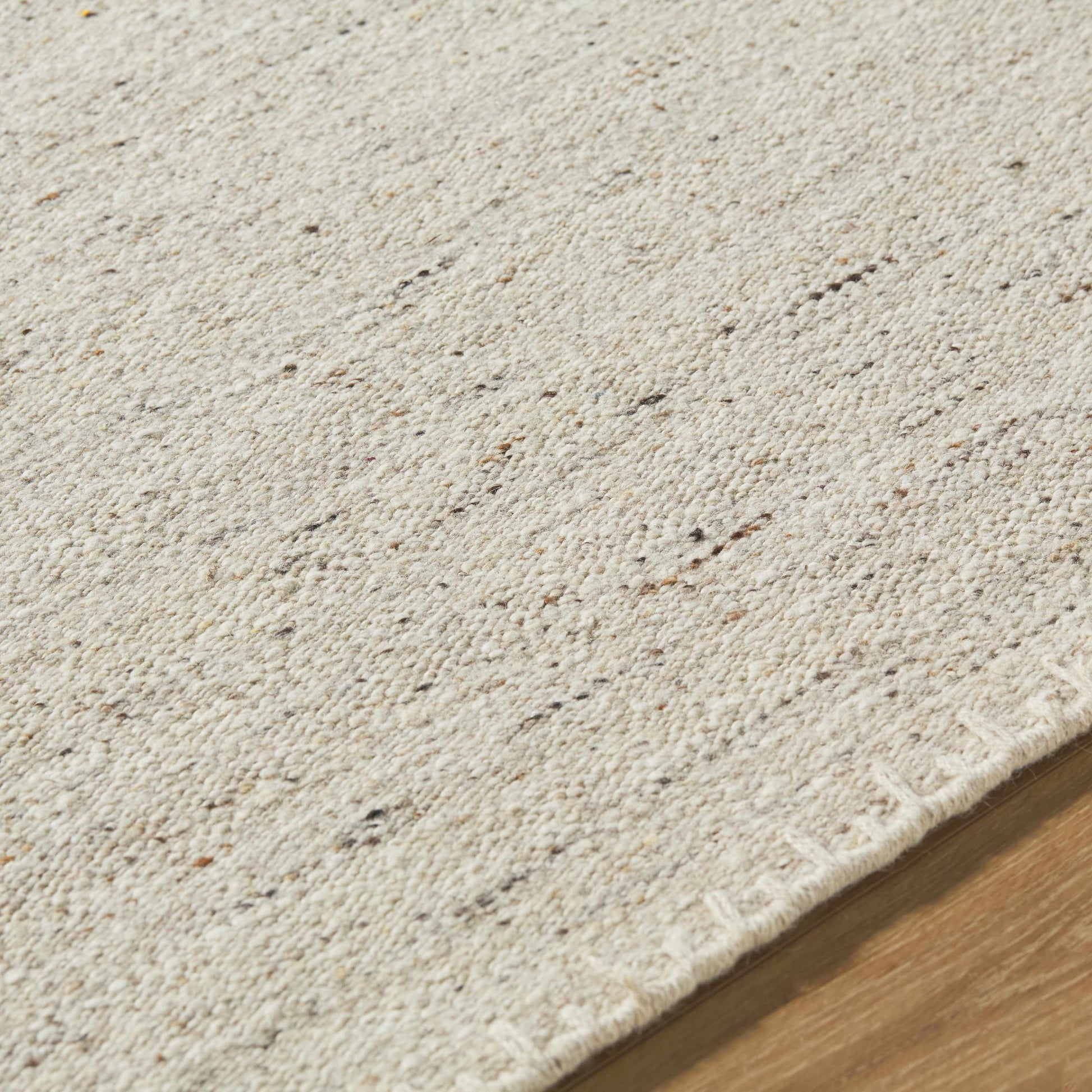 Beige Neutral Wool Area Rug - 2’ x 3’ Rectangle - Boutique Rugs