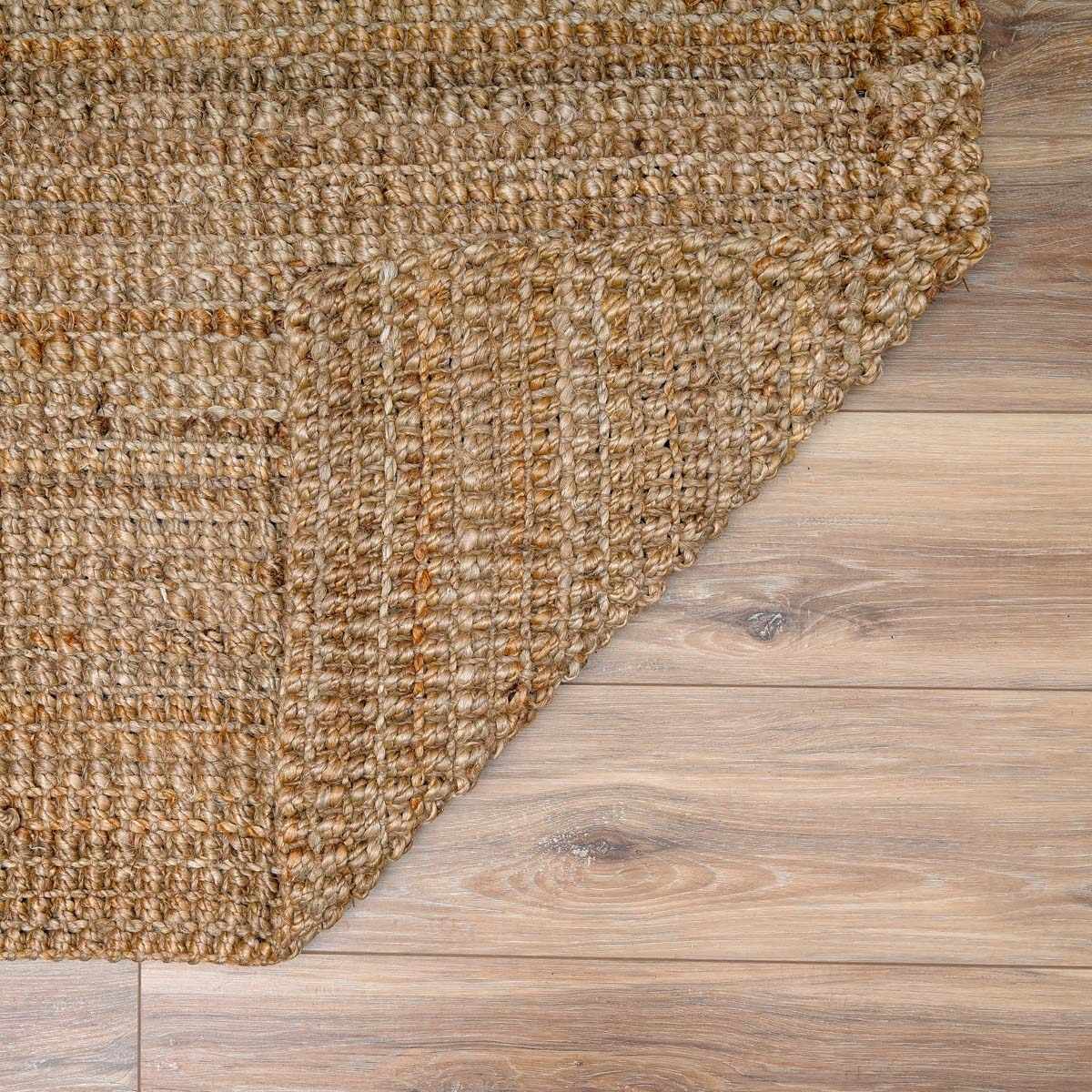 Ambel Beige Jute Rug - Boutique Rugs