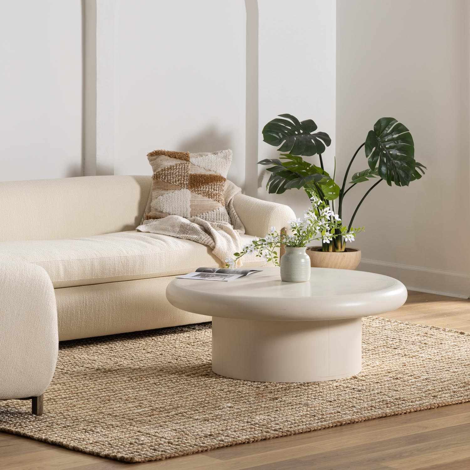 Ambel White Jute Rug - Boutique Rugs