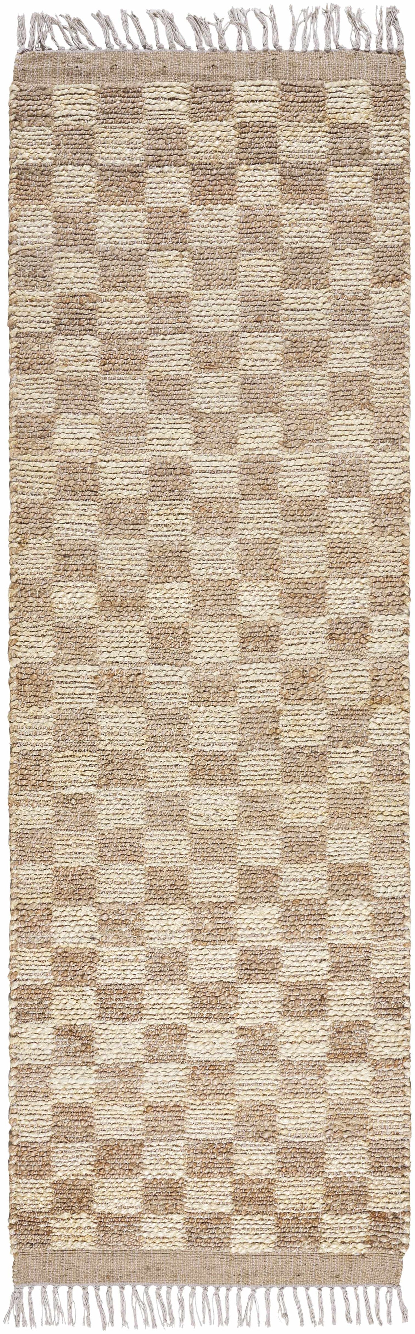 Ionut Checkered Jute Rug