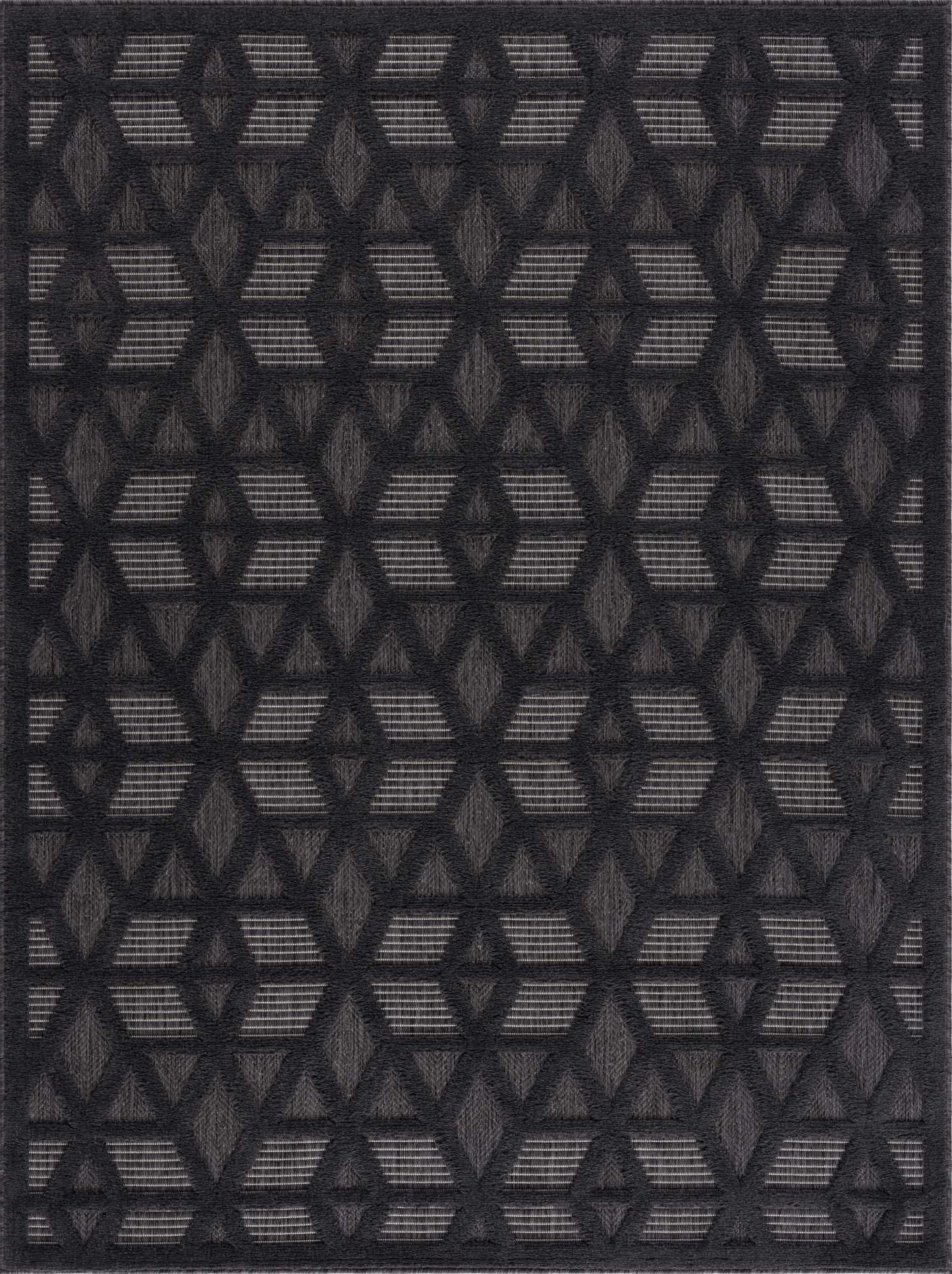 Nuri Black Outdoor Rug