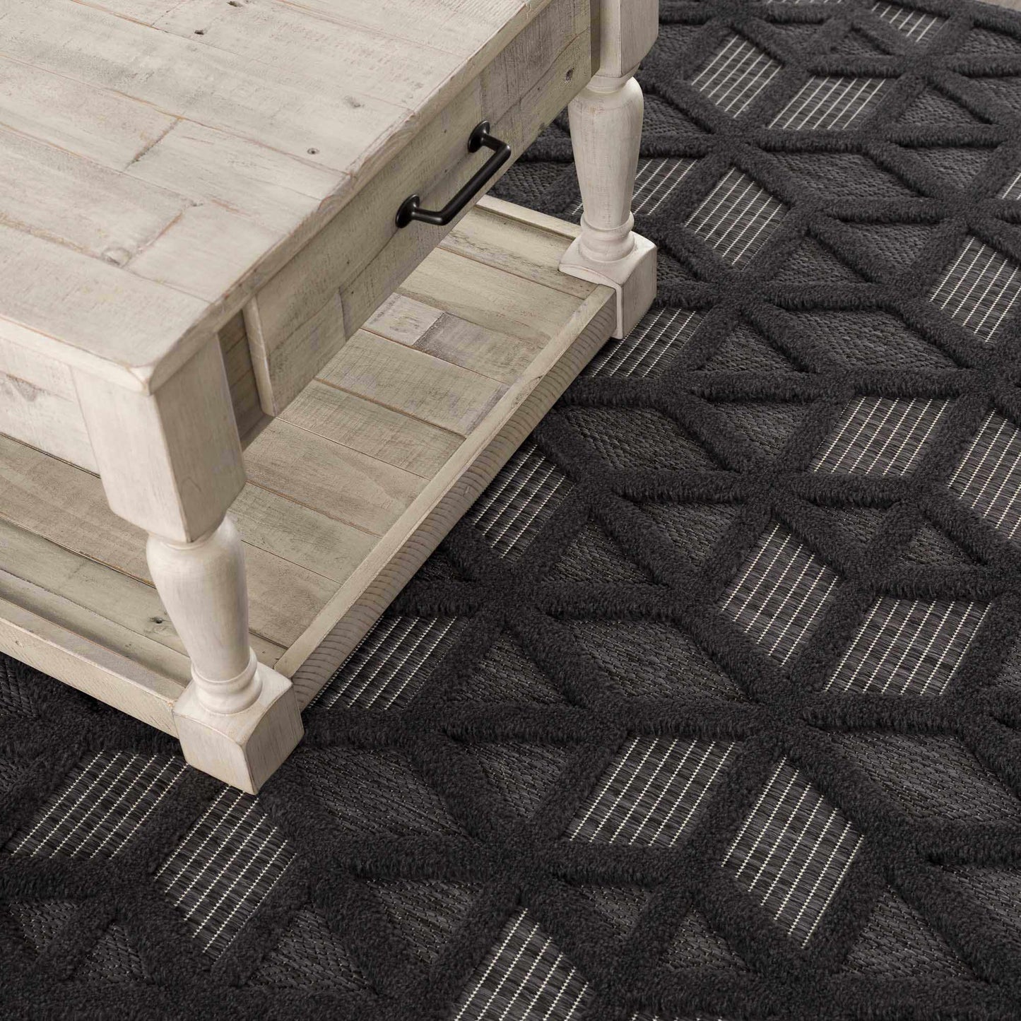 Nuri Black Outdoor Rug