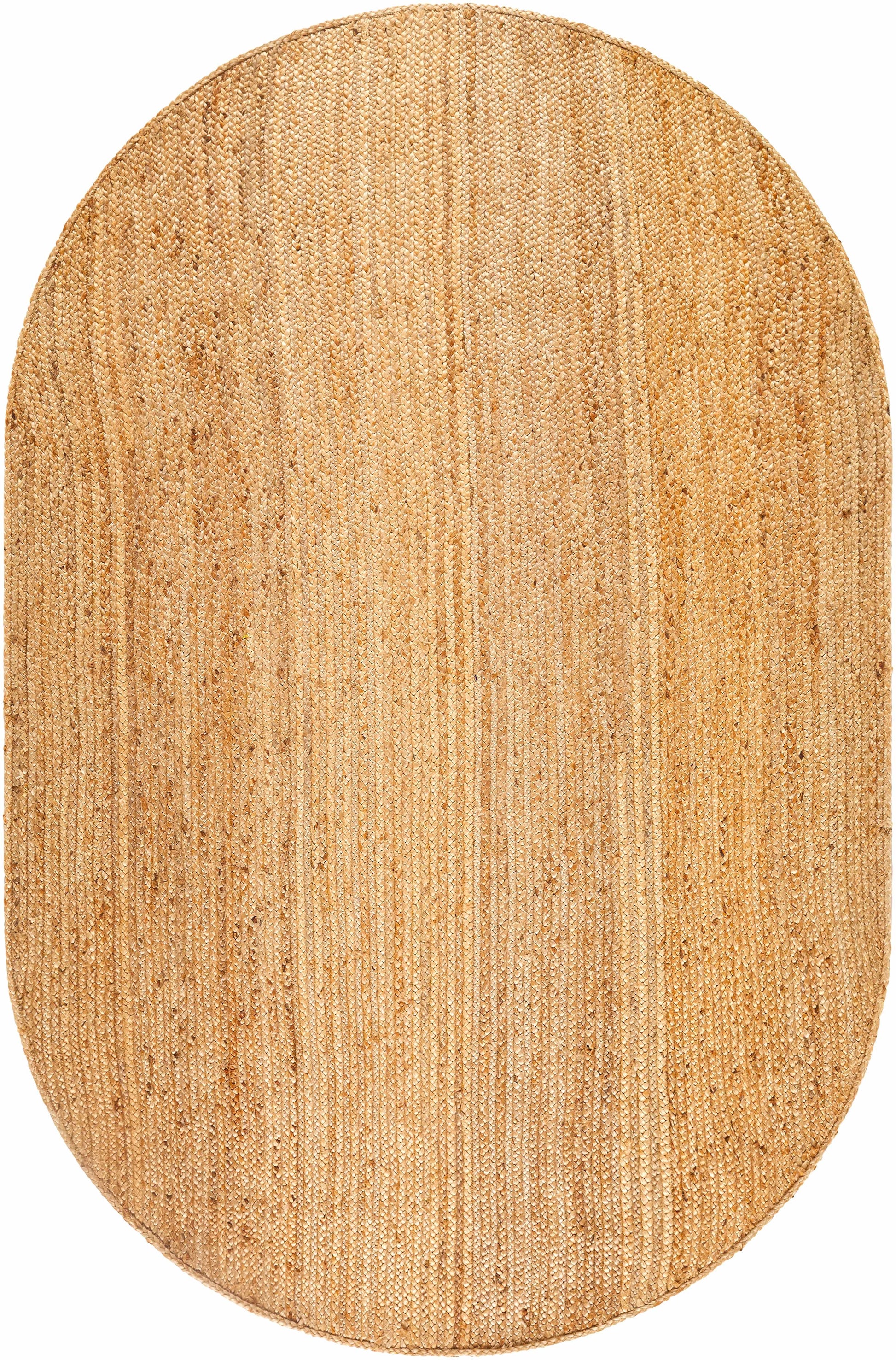 Shippagan Tan Jute Braided Rug - Boutique Rugs