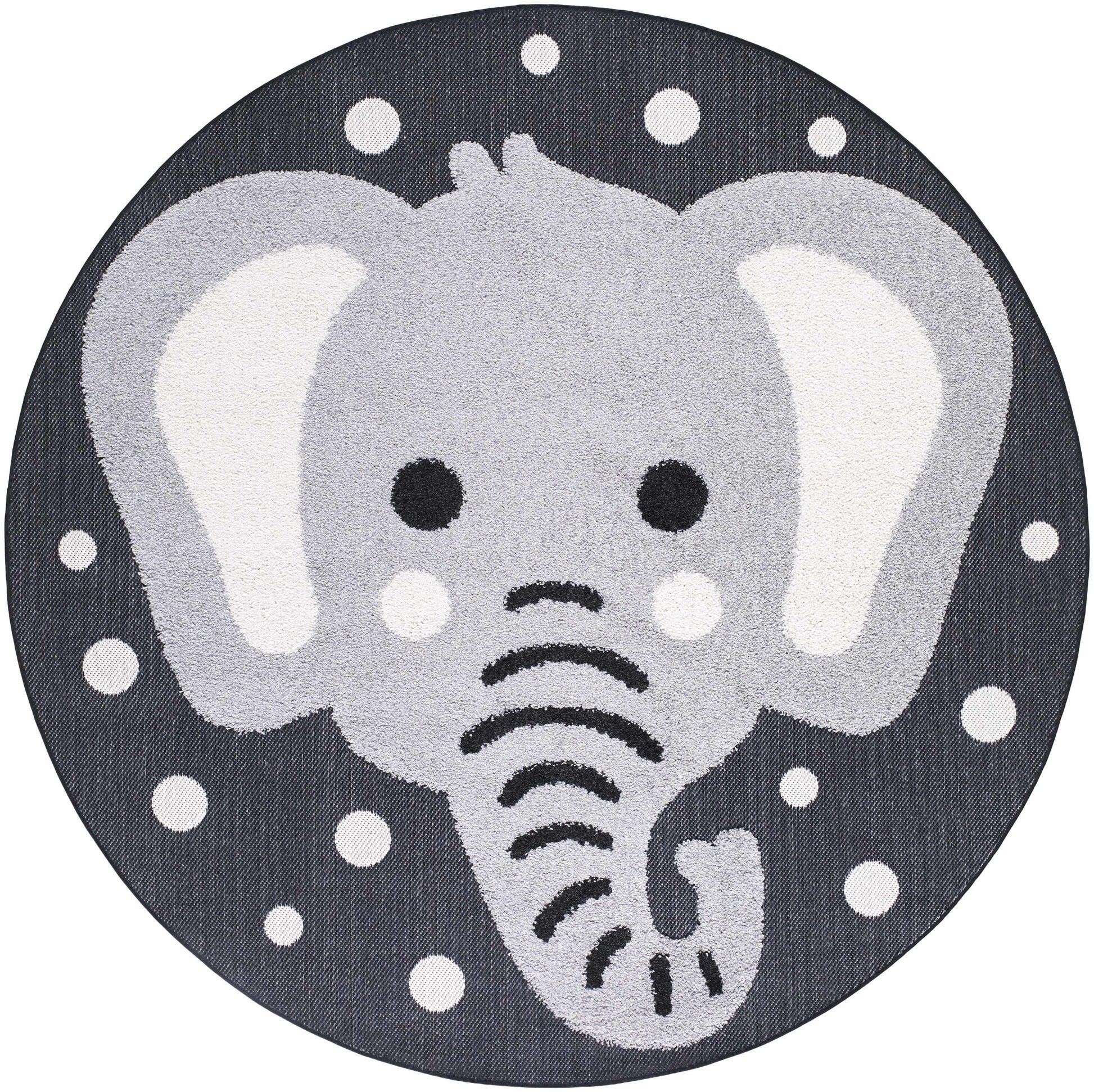 Kids Elephant Animal Print Nursery Area Rug - Clearance - Boutique Rugs