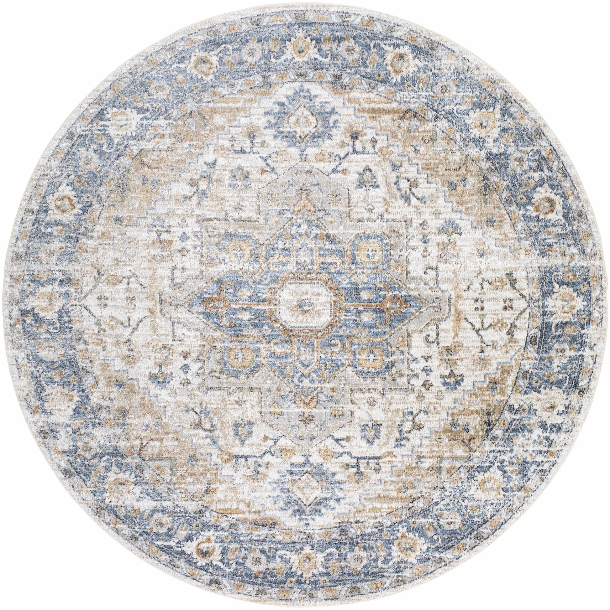 Ezri Cream Washable Area Rug - Boutique Rugs