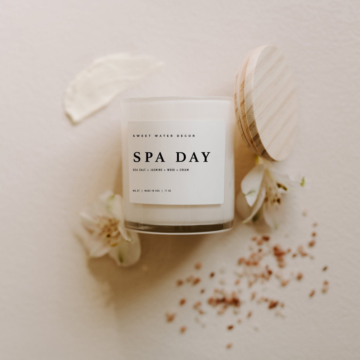 Bougie de soja Spa Day - Pot blanc - 11 oz