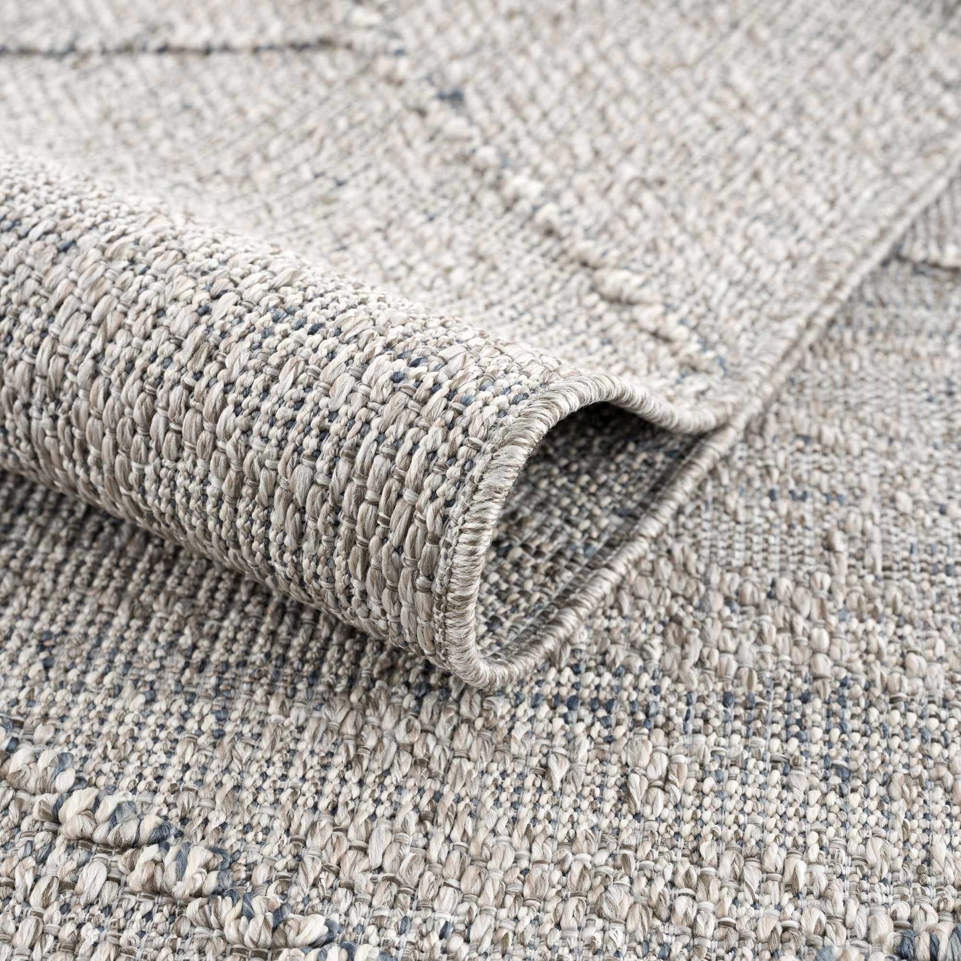 Baqer Taupe & Gray Textured Performance Rug - Clearance - Boutique Rugs