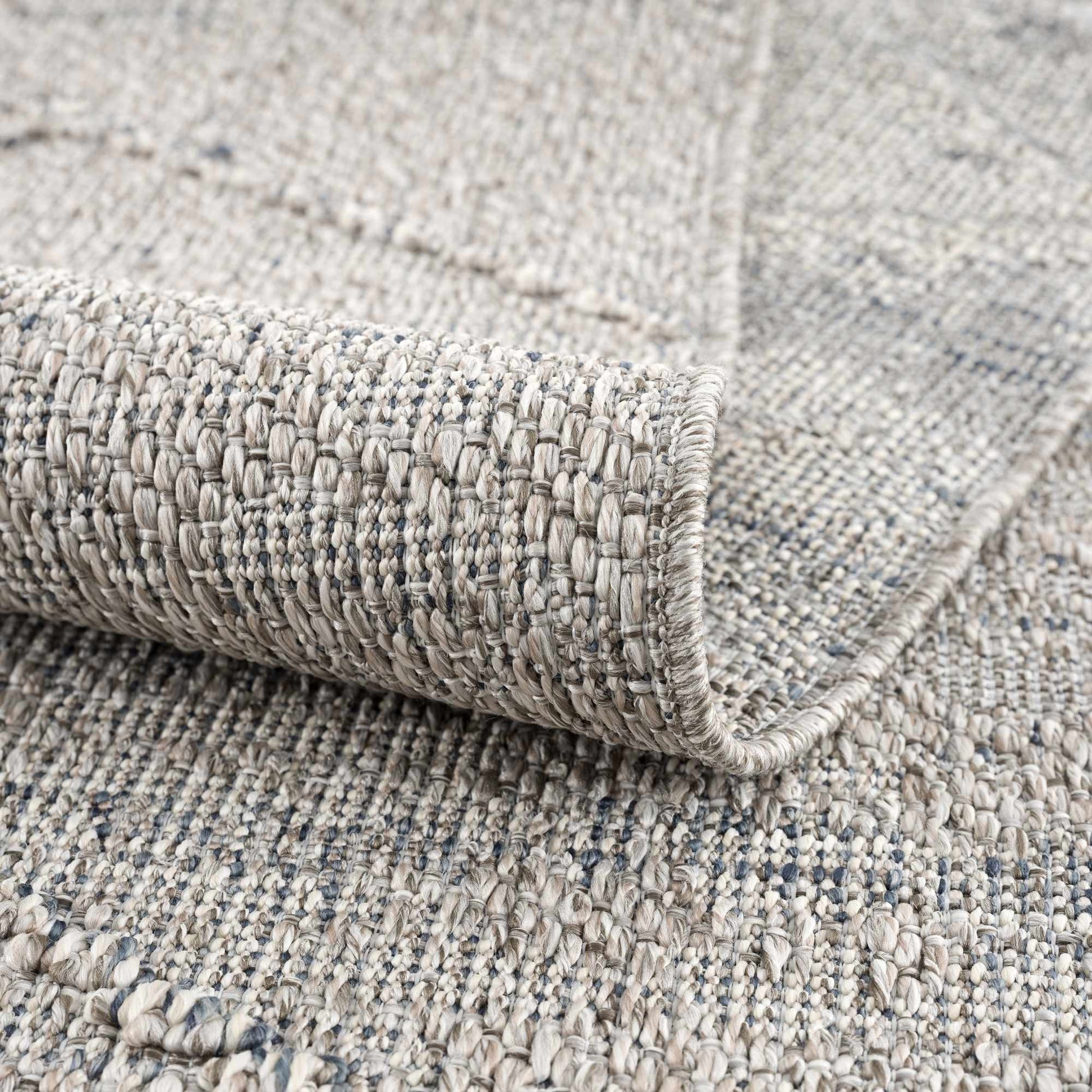 Baqer Taupe & Gray Textured Performance Rug - Clearance - Boutique Rugs