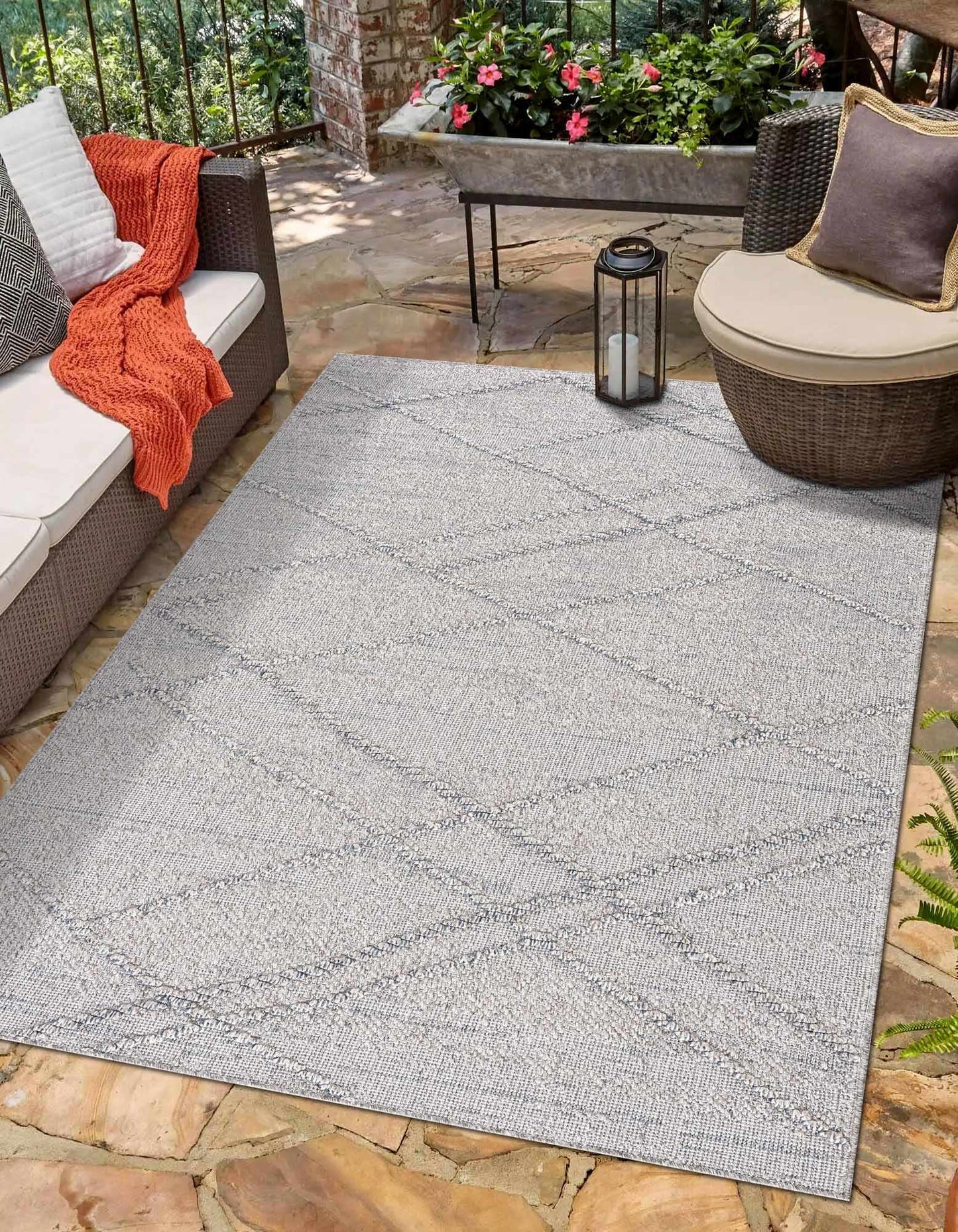 Baqer Taupe & Gray Textured Performance Rug - Clearance - Boutique Rugs