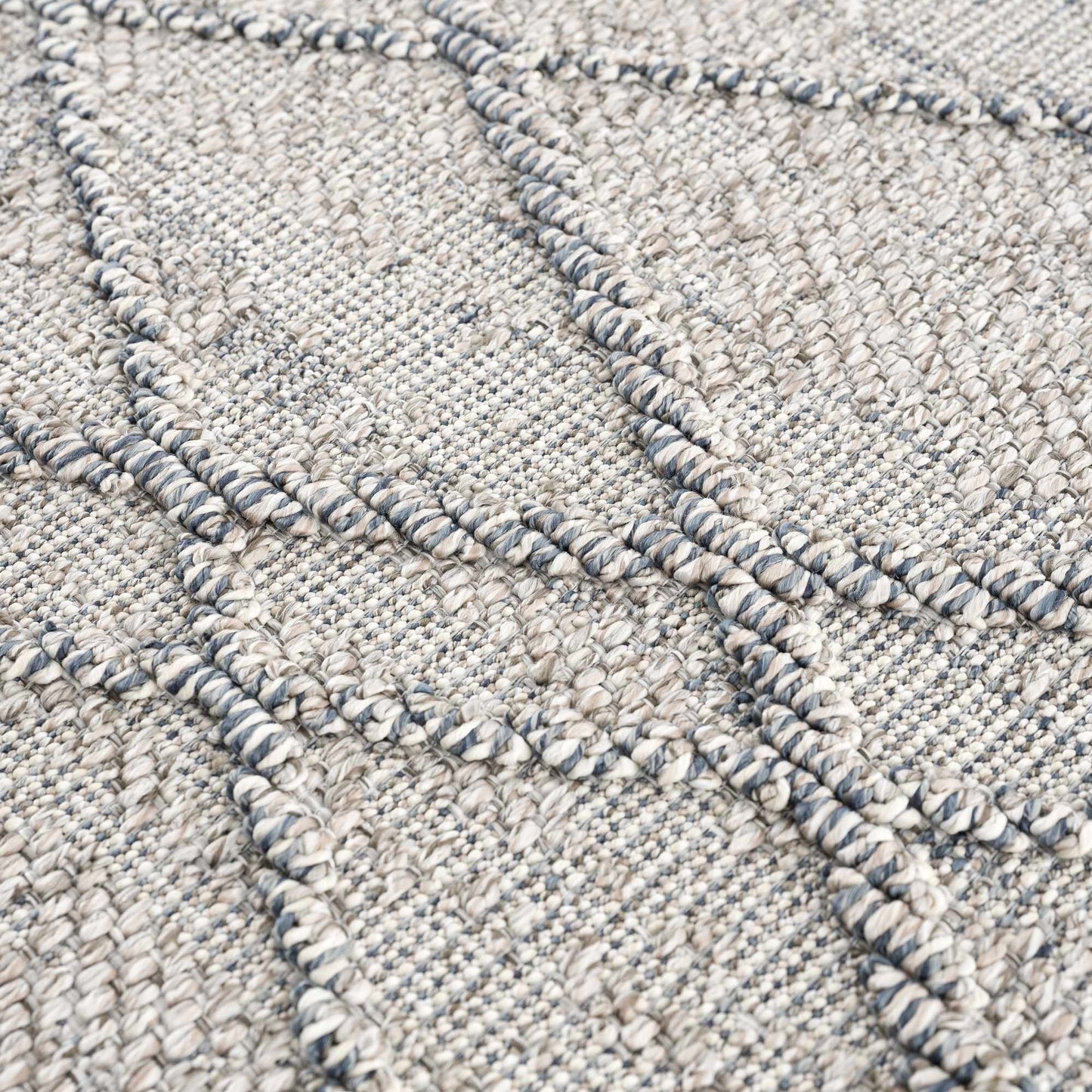 Baqer Taupe & Gray Textured Performance Rug - Clearance - Boutique Rugs