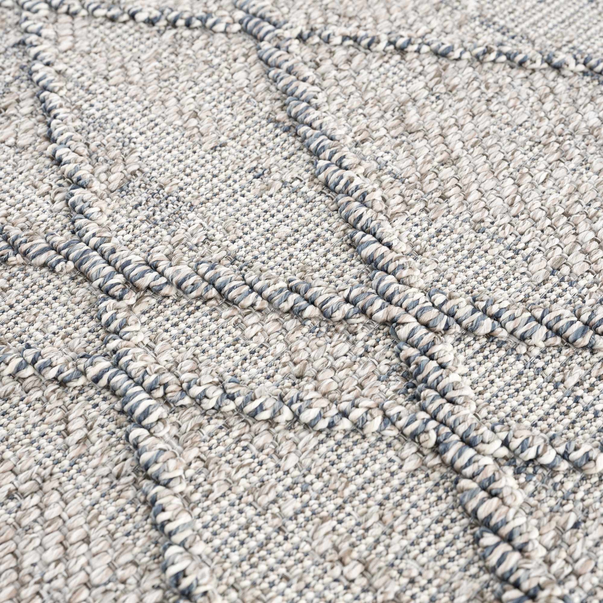 Baqer Taupe & Gray Textured Performance Rug - Clearance - Boutique Rugs