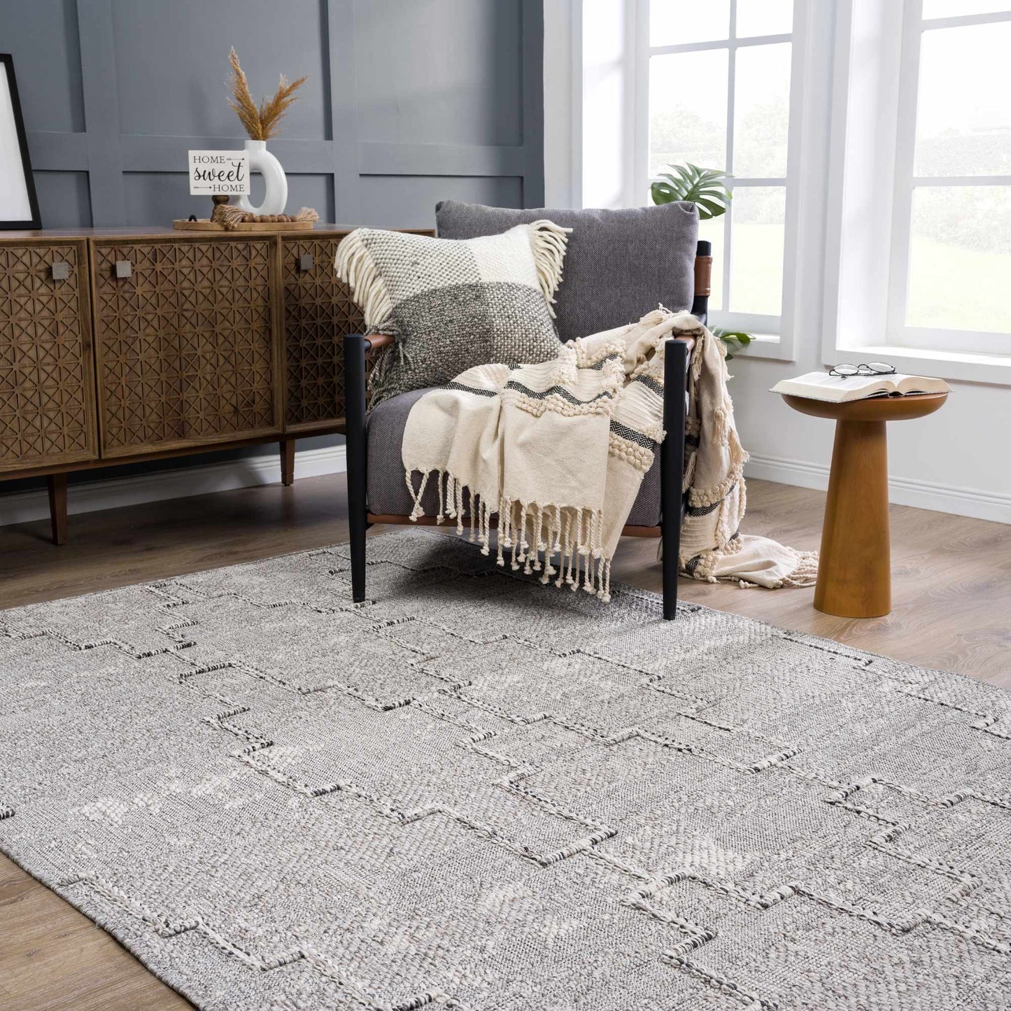 Butch Taupe Textured Performance Rug - Limited Edition